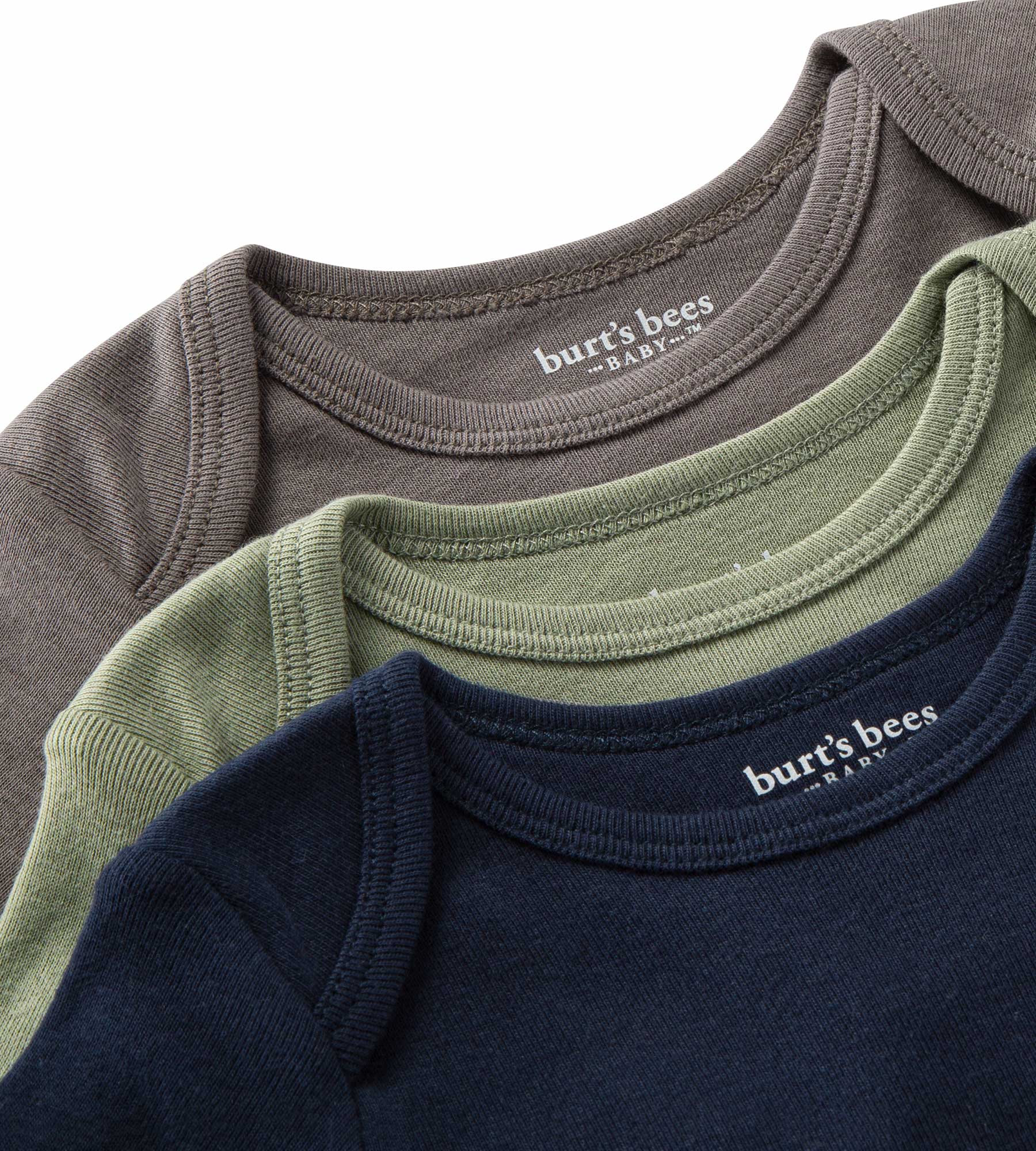 Organic Solid Short Sleeve Bodysuits - Set of 3 - Midnight、mySite、g9winljtr