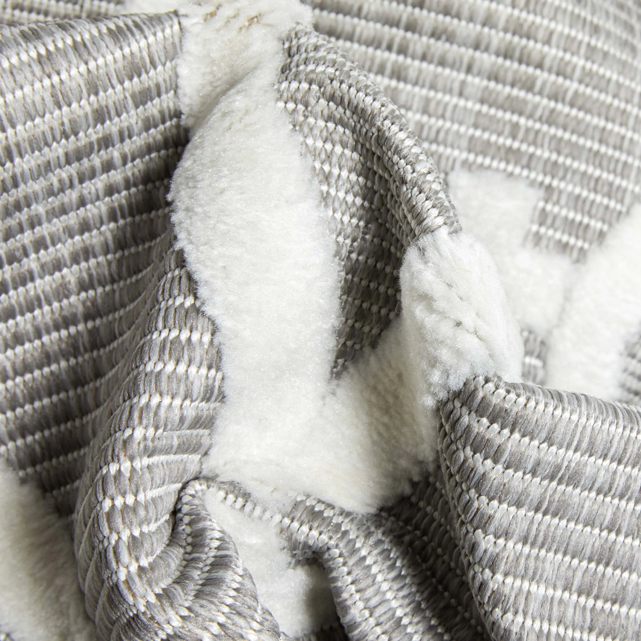 Mali Tribal Diamond Pattern Indoor/Outdoor Grey High-Low Rug、mySite、gigharbornorthrealestate