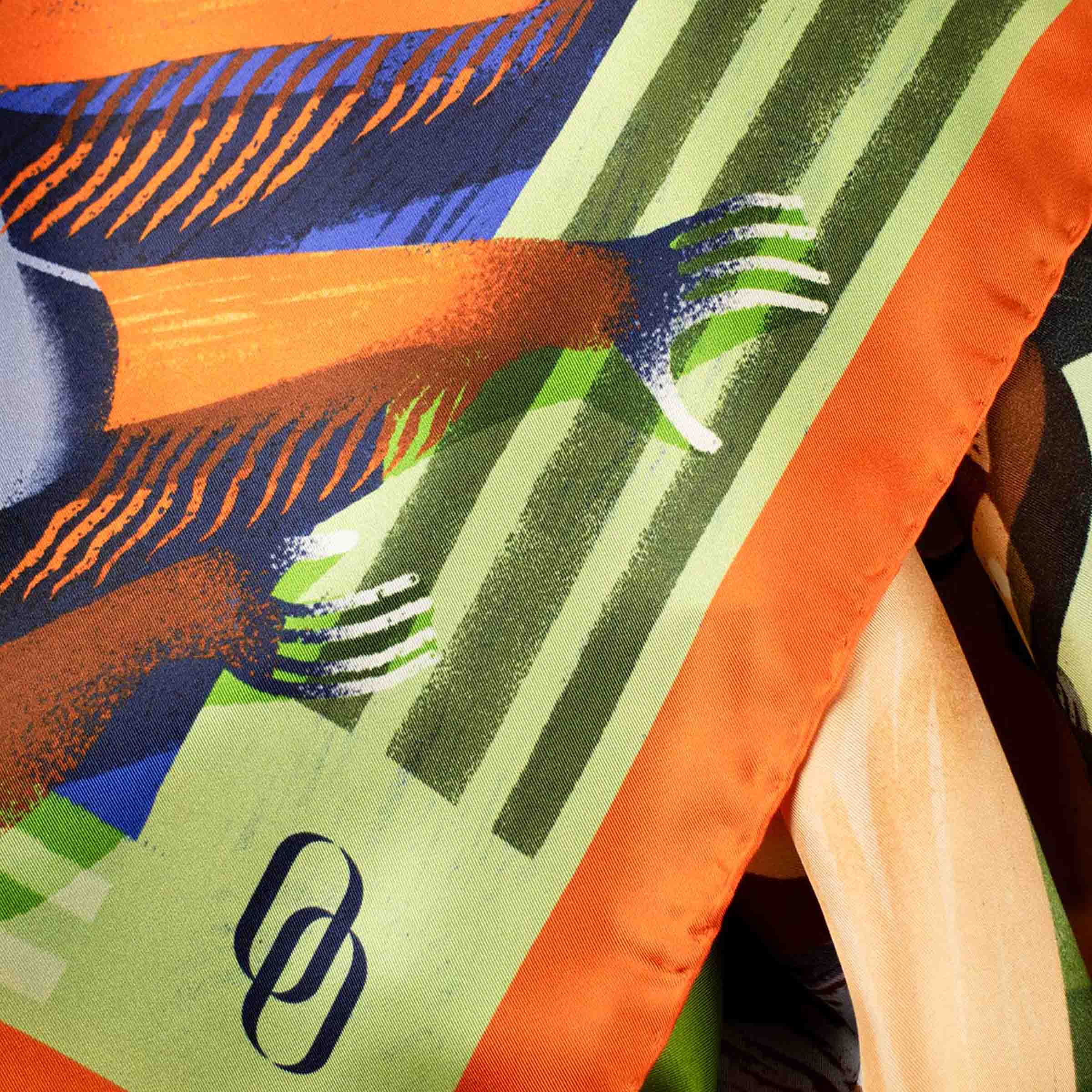 Silk and Cashmere Stole IL LIBRO DELLA GIUNGLA by Marco Brancato for Orequo、mySite、neckold