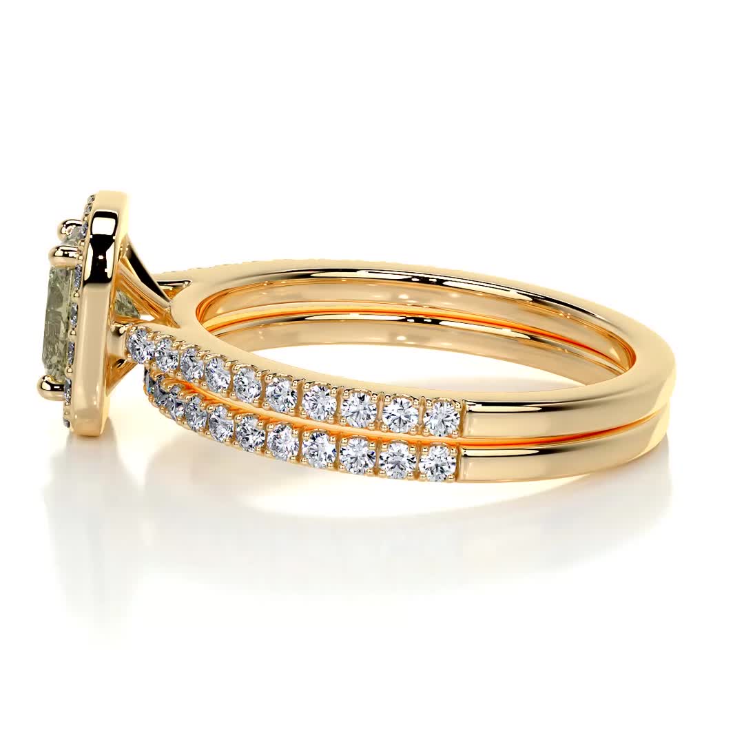 Cora Lab Grown Diamond Bridal Set -18K Yellow Gold、mySite、hinf8tx79