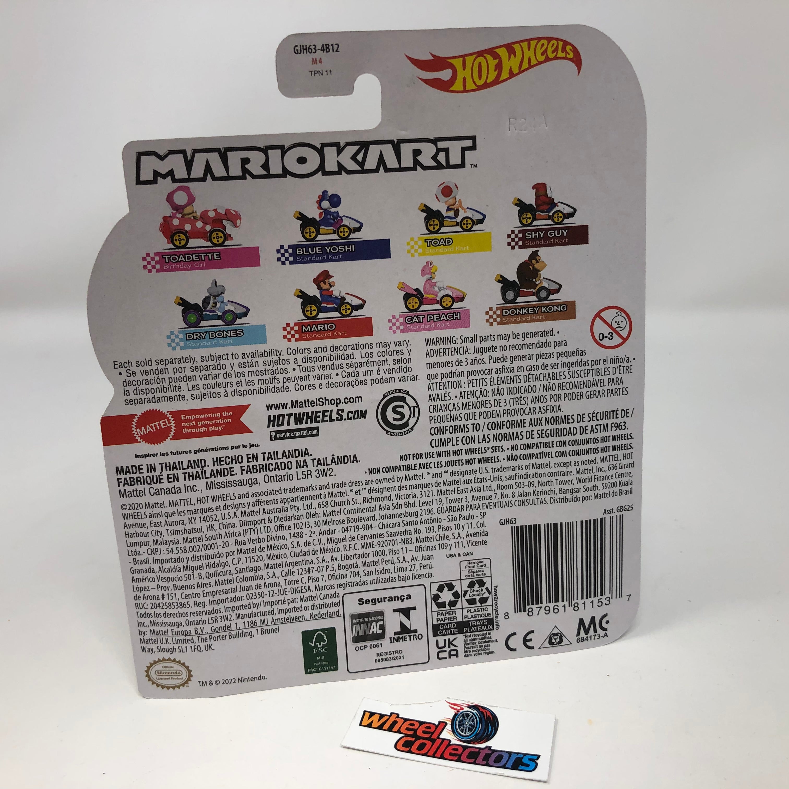 Toad Standard Kart * Hot Wheels MARIO KART Nintendo Case V Release、mySite、hgirdovlk