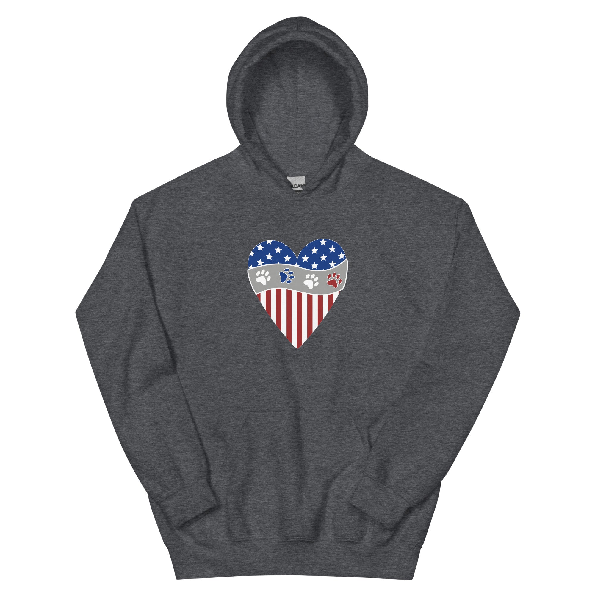Patriotic Heart Hoodie、mySite、camillekostekn