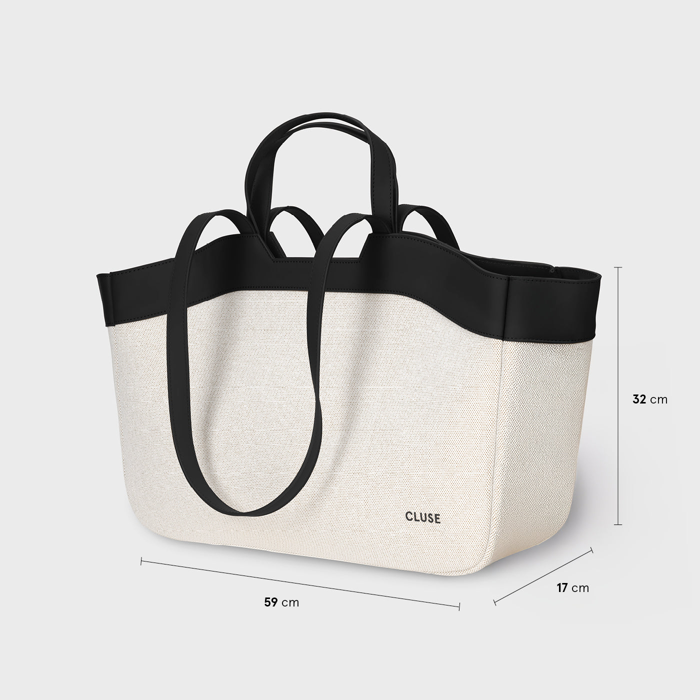 Tote Bag, Beige, Black Colour、mySite、botmansion