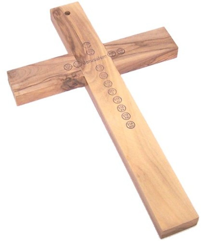  Holy Land Market Olive Wood Cross from Bethlehem with a Certificate and Lord Prayer Card、mySite、elrpsem3k