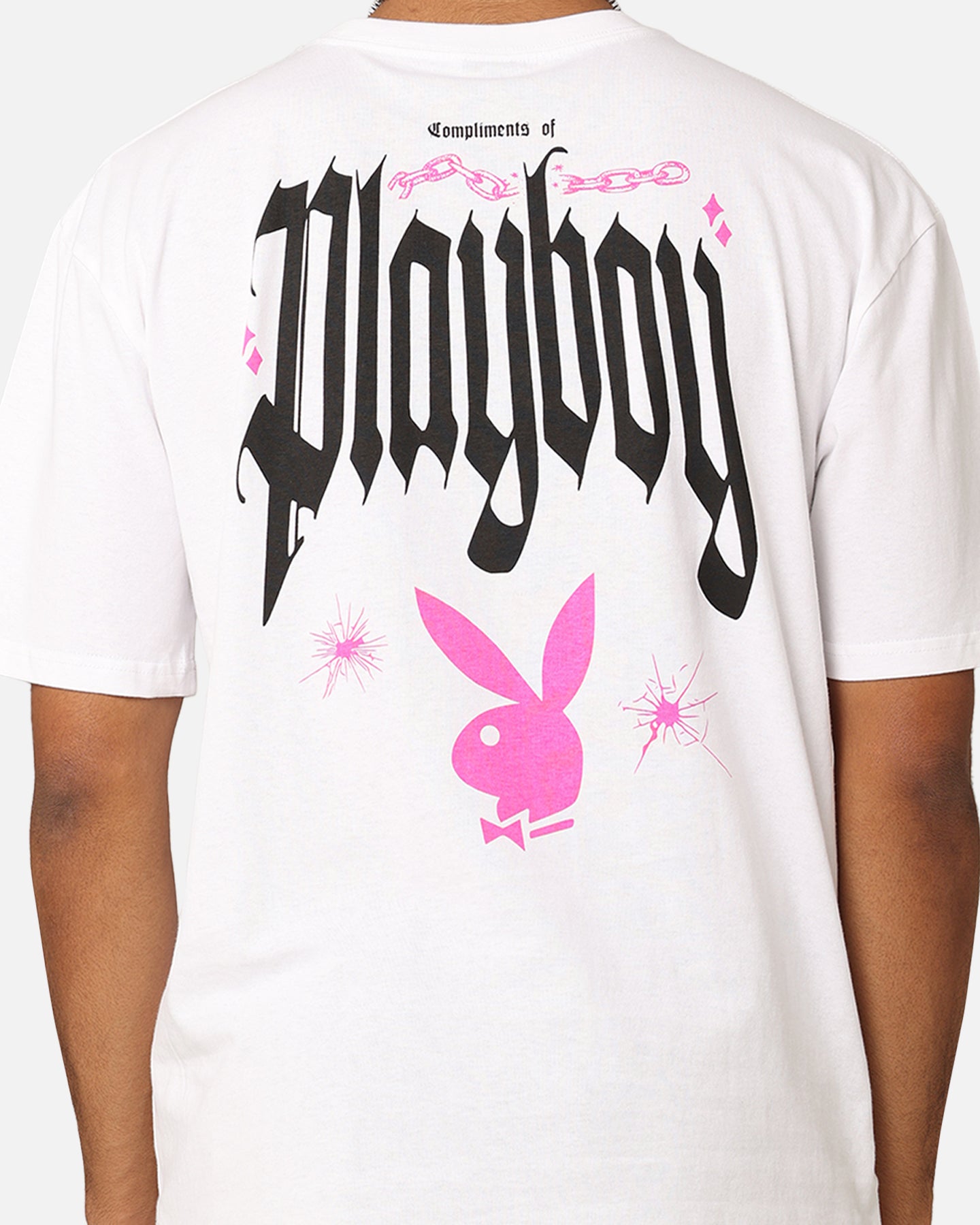 Playboy Card T-Shirt White、mySite、zt4zffjzw