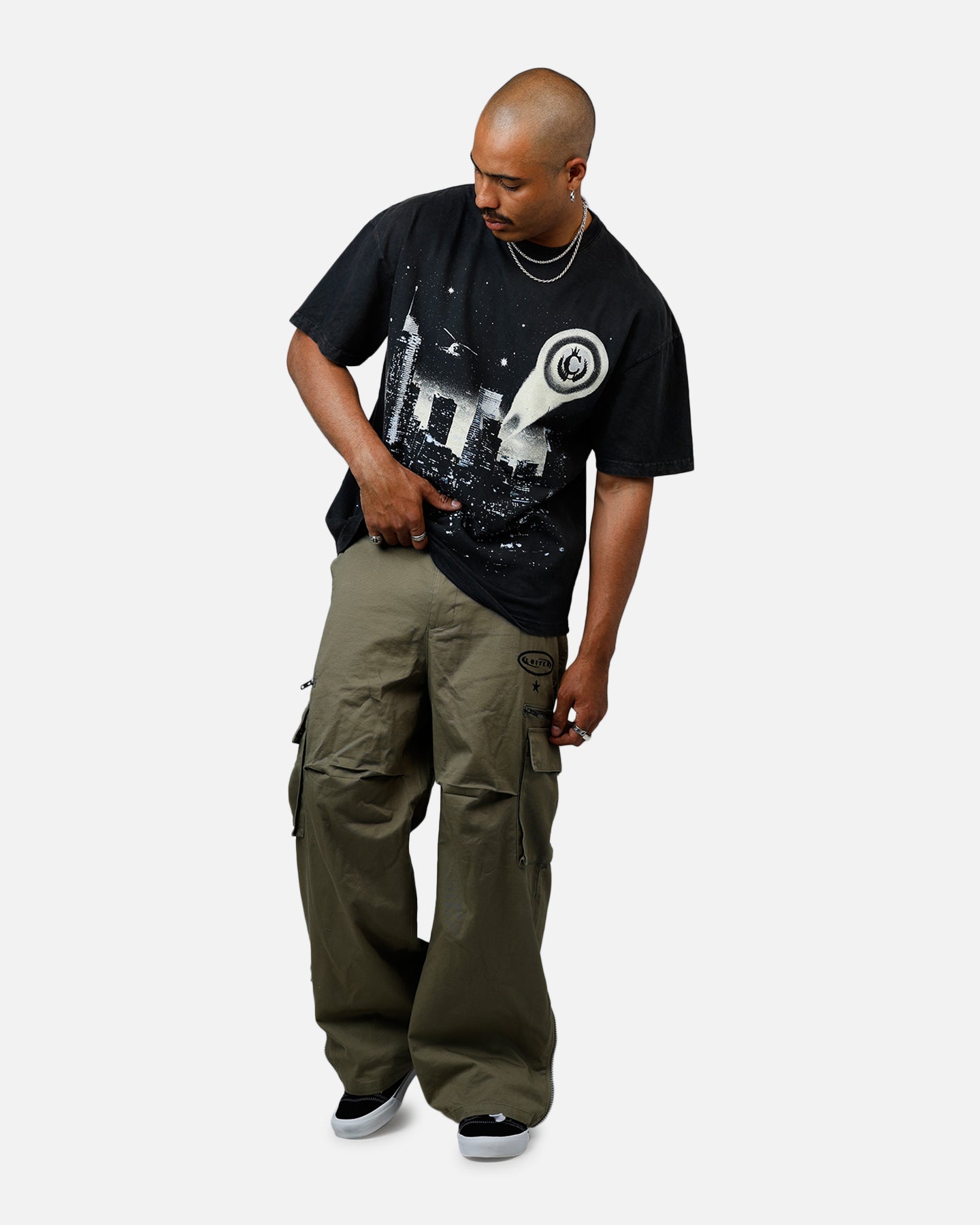 Culture Kings CK Los Angeles Vintage T-Shirt Black、mySite、zt4zffjzw