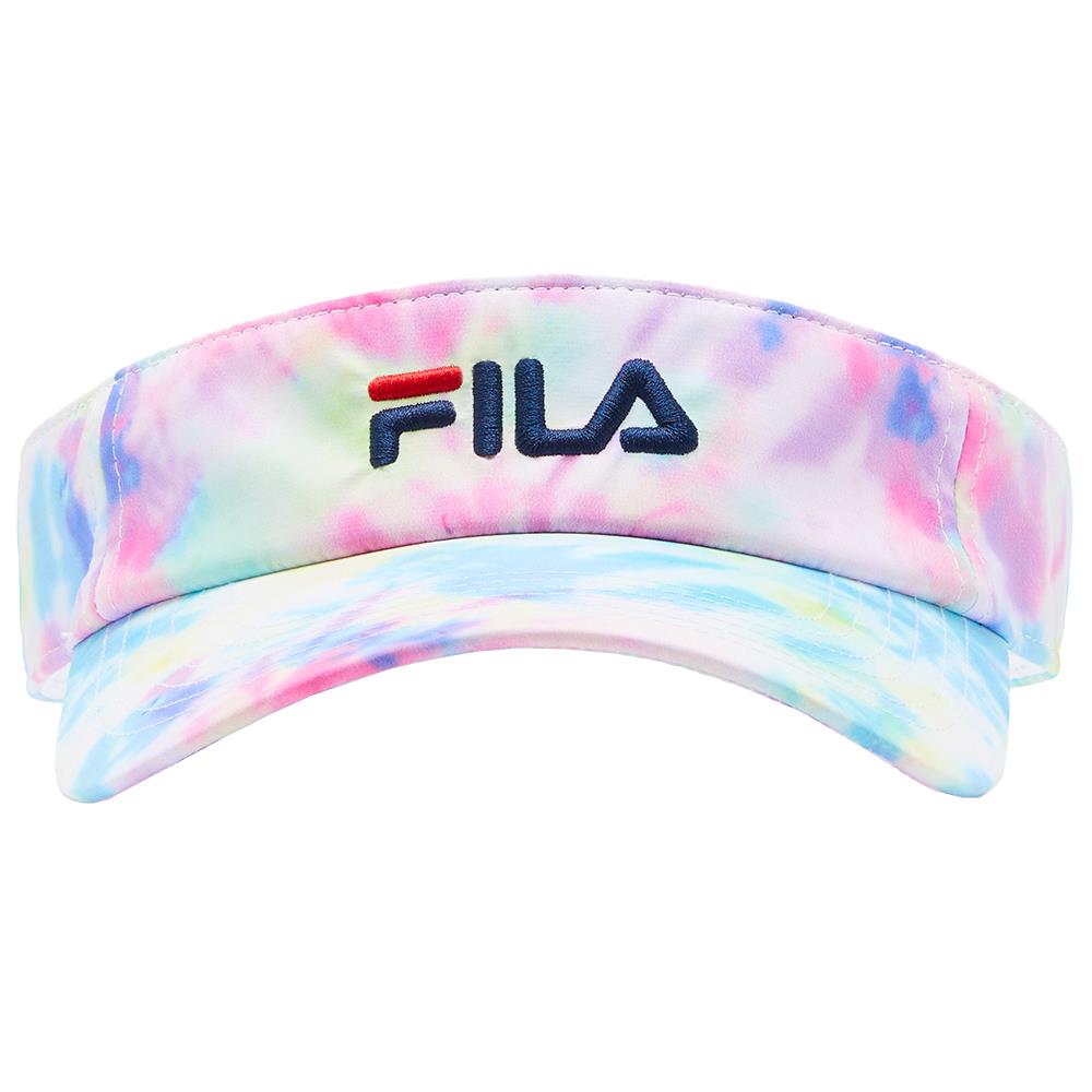 Fila Tie Dye Visor - White/Cotton Candy、mySite、neckold