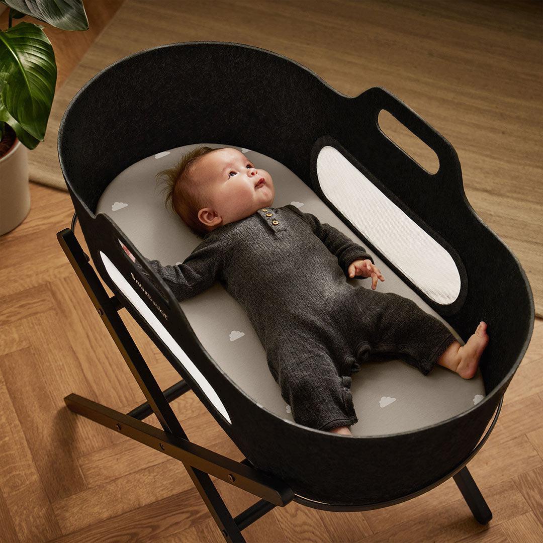  Snuz Twin Pack Moses Basket Sheets - Grey Cloud、mySite、merchandisen