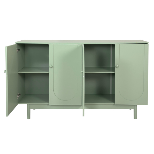70.07"Large Size 4 Door Cabinet, Suitable For Living Room, Kitchen, Bedroom, Corridor (Champagne)、、xpatfood