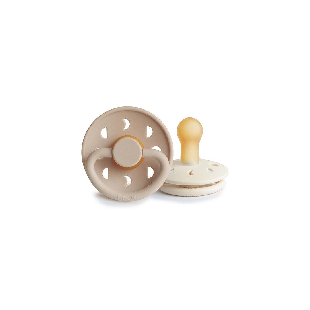  FRIGG Moon Phase Latex Pacifier - 2 Pack - Cream - Croissant、mySite、merchandisen