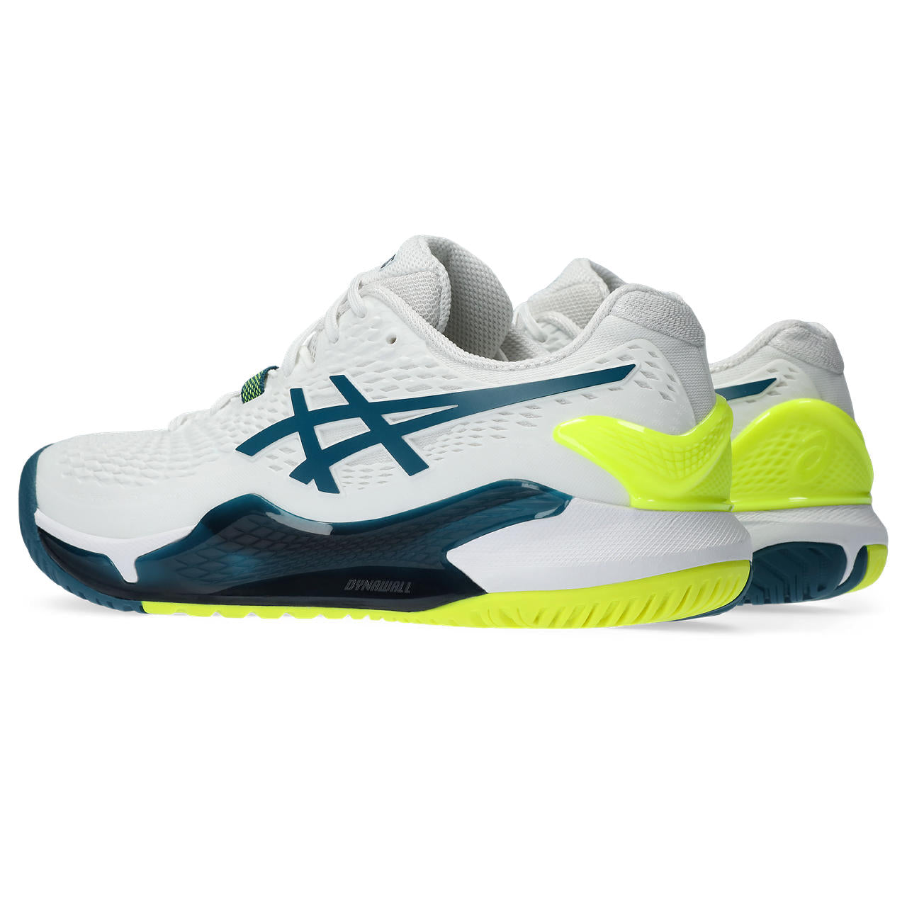 Asics Gel Resolution 9 Men's Tennis Shoe (White/Restful Teal)