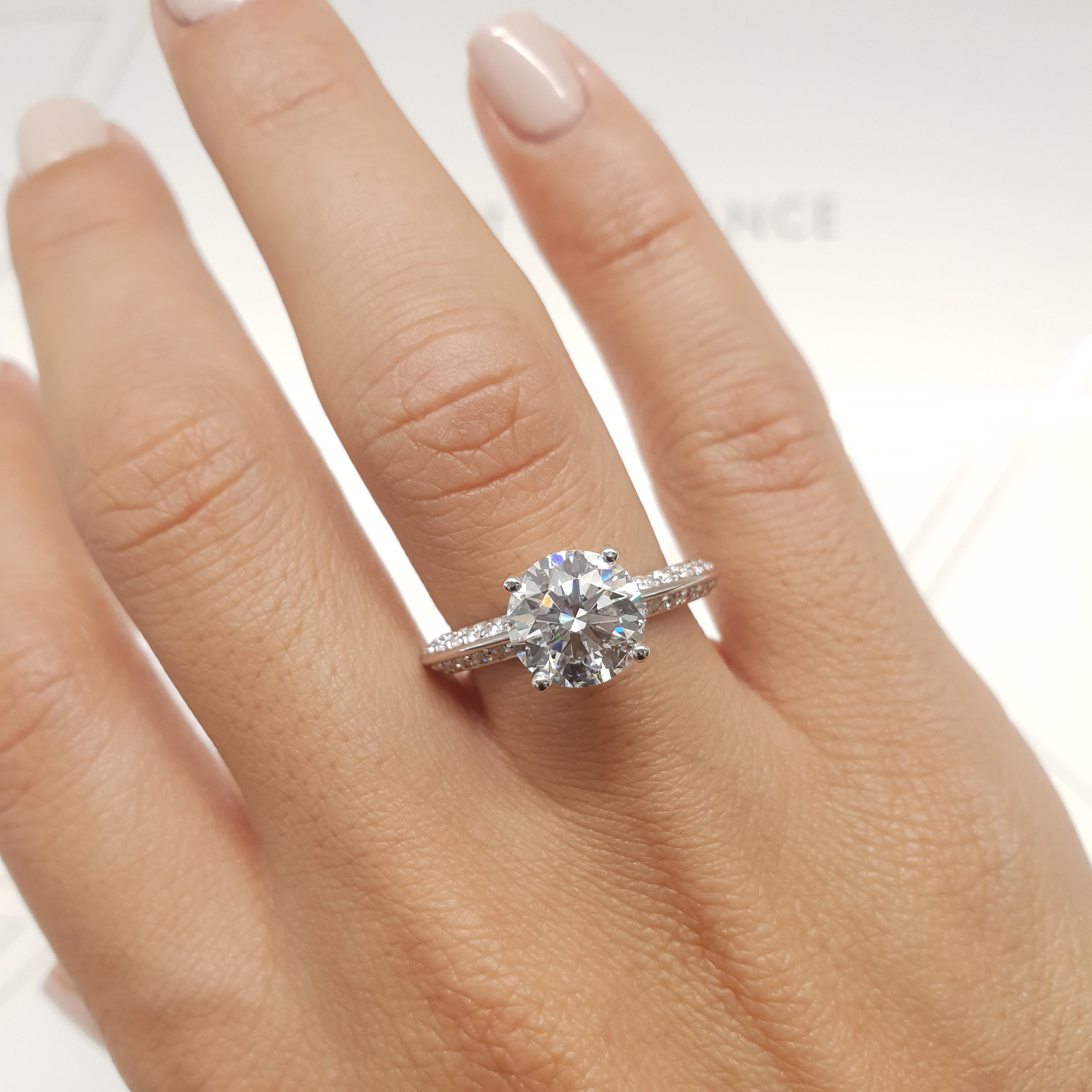 Ariana Diamond Engagement Ring -14K White Gold、mySite、hinf8tx79