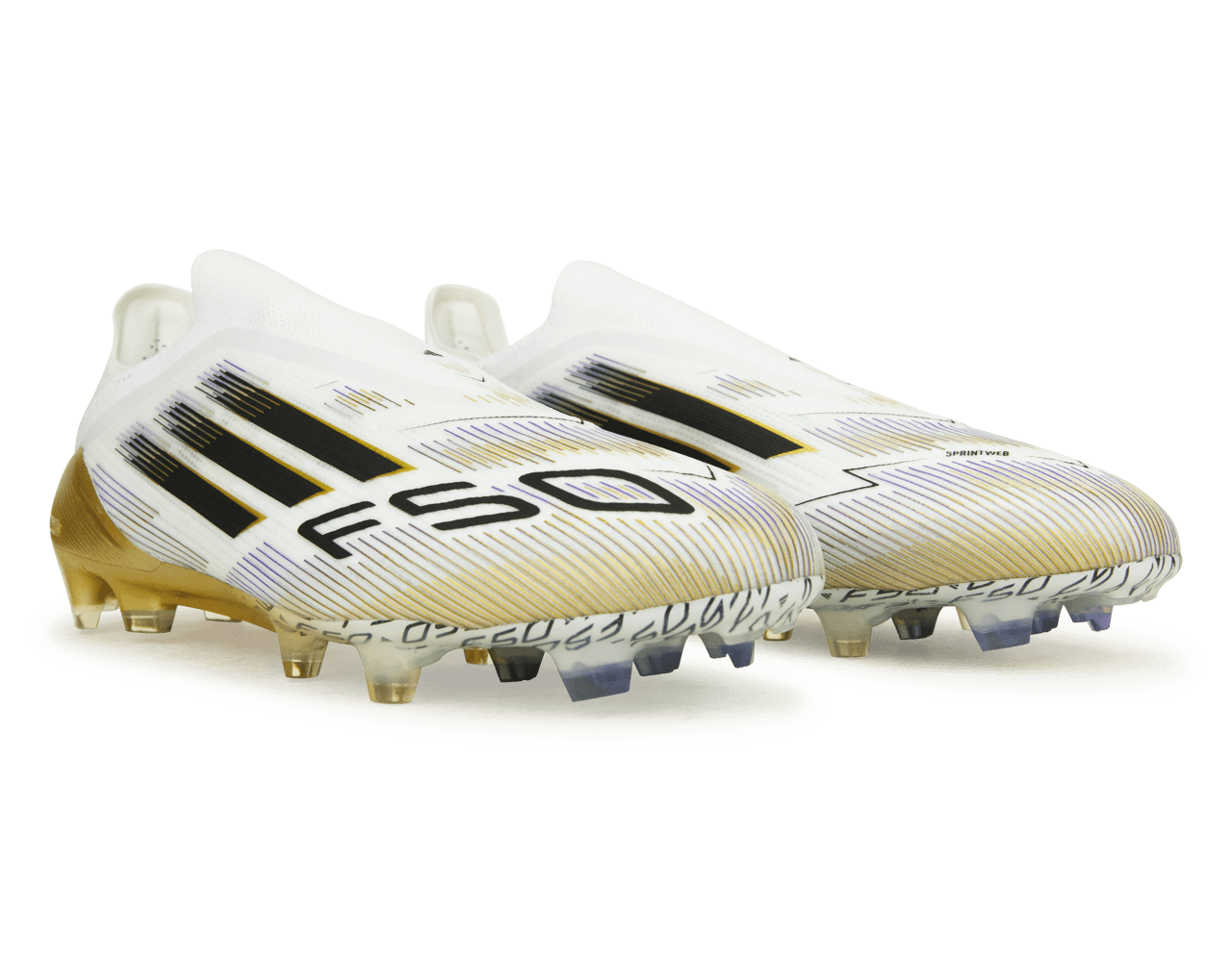 adidas Men's F50 Elite LL FG White/Black/Gold、mySite、noshort