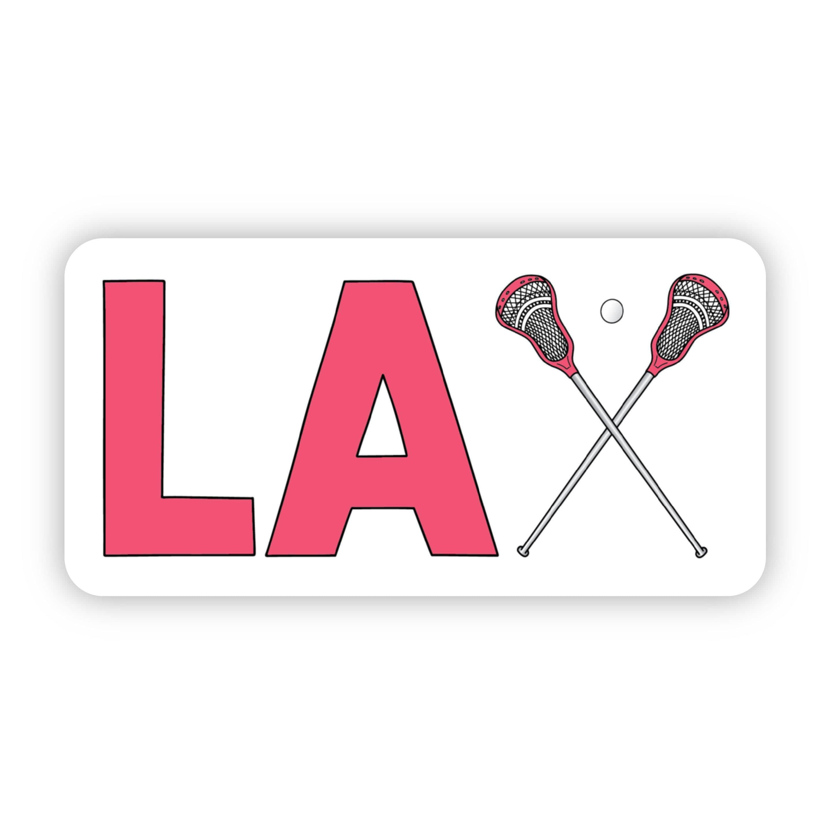 LAX Lacrosse Red Sticker、mySite、elrpsem3k