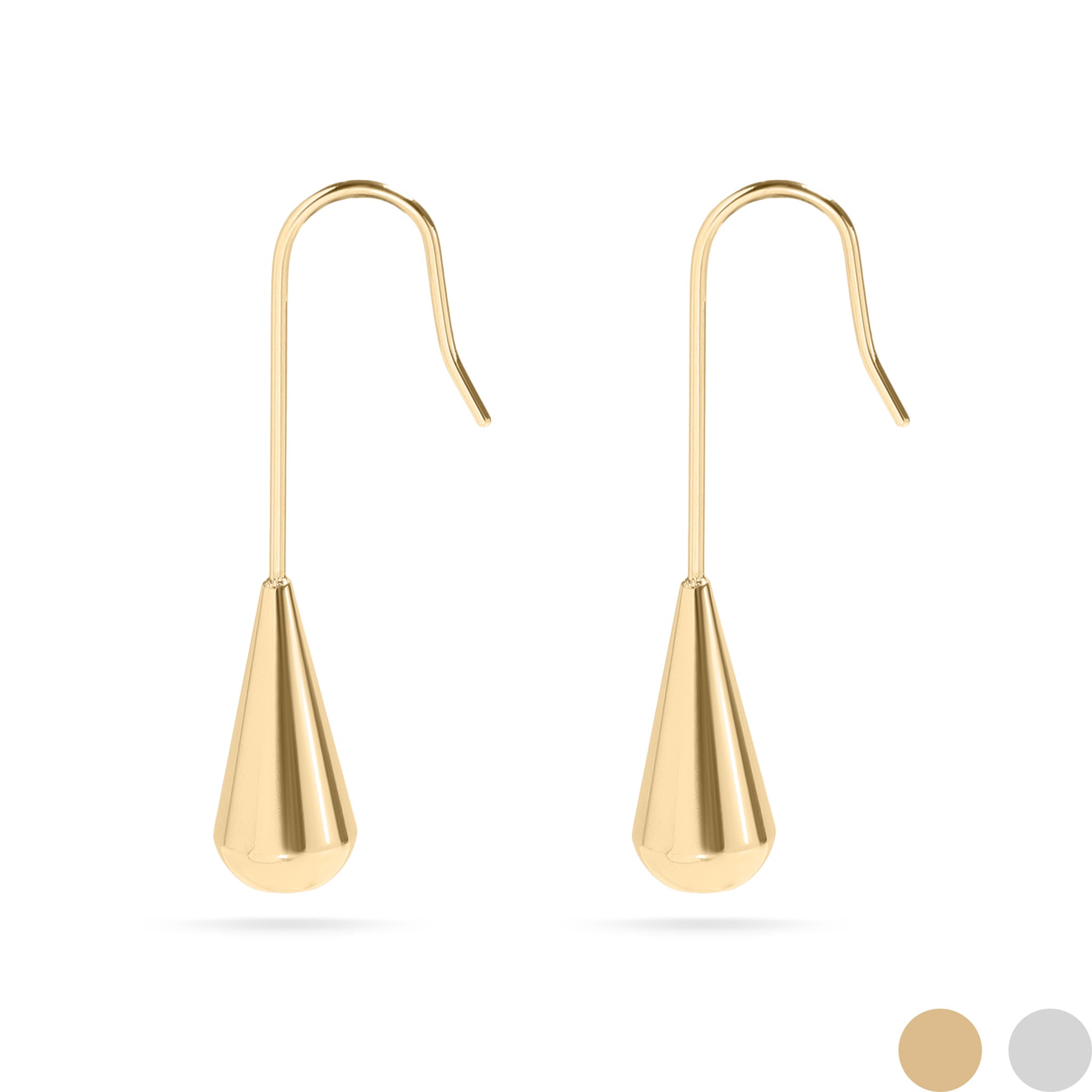 18K Gold PVD Stainless Steel Drop Earrings / ERJ0064、mySite、dreamappss