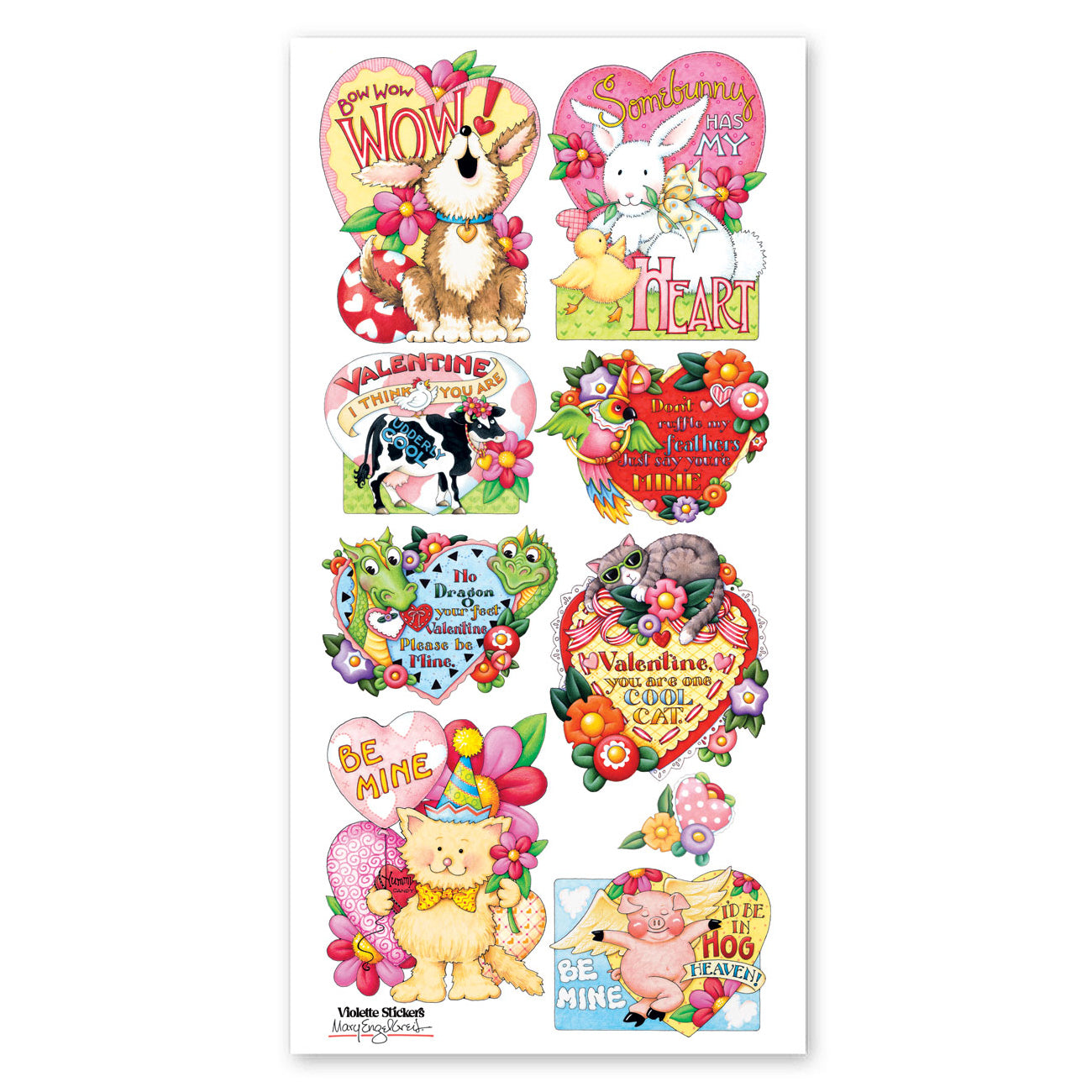  Mary Engelbreit's Animal Valentines Stickers、mySite、ghnorth