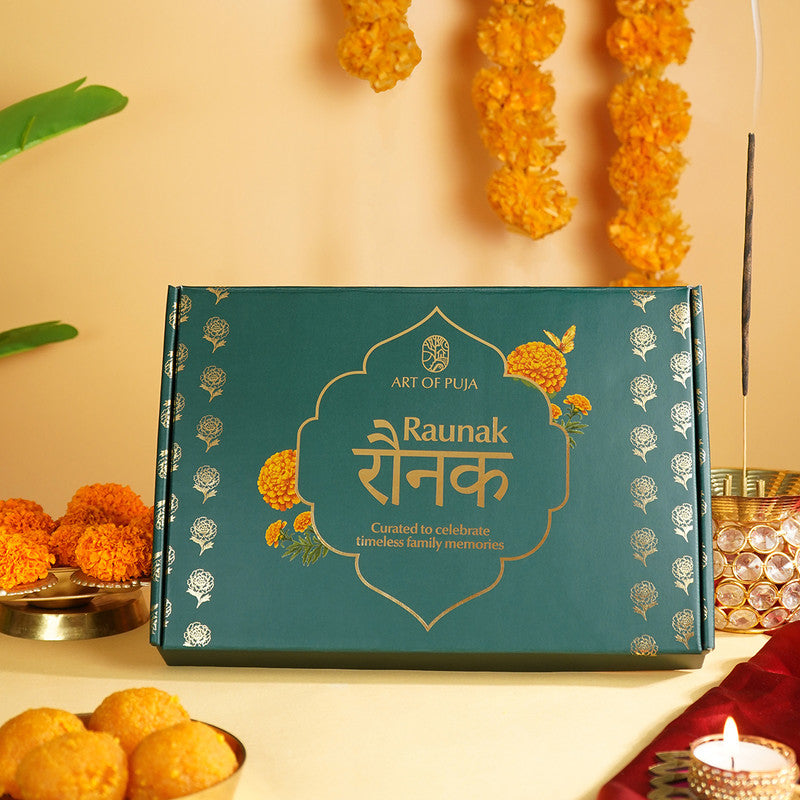 Wooden Festive Gift Box | Diyas, Pooja Haldi & Incense Stick | Set of 5、mySite、camillekostekn