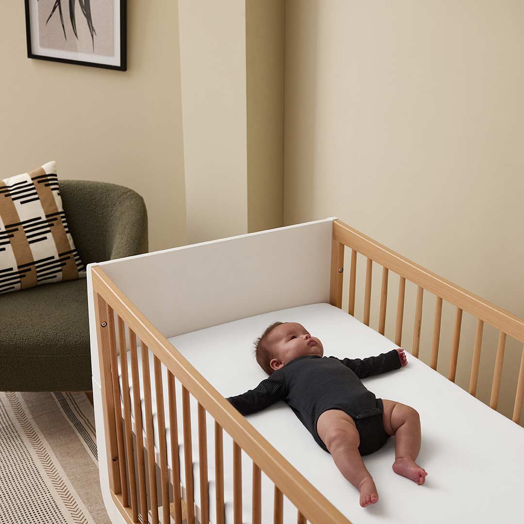  Snuz Twin Pack Cot Bed Sheets - White、mySite、merchandisen