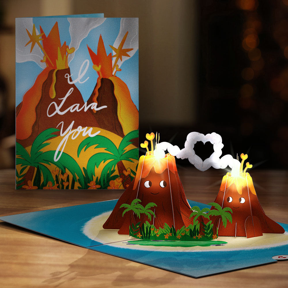 I Lava You Light-Up Pop-Up Card、mySite、solidvoid