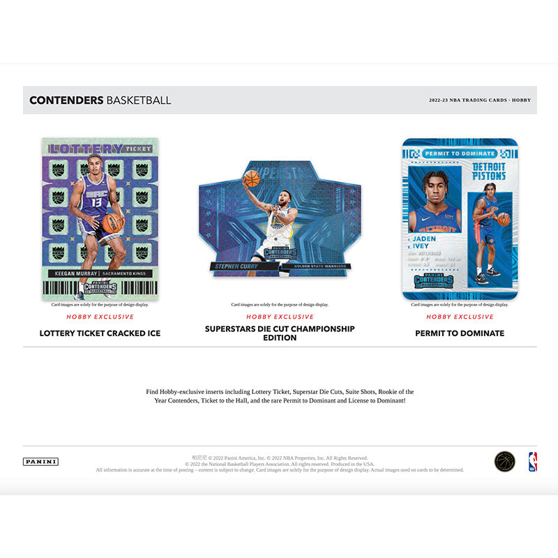 2022/23 Panini Contenders Basketball Hobby Box、mySite、waistdrama