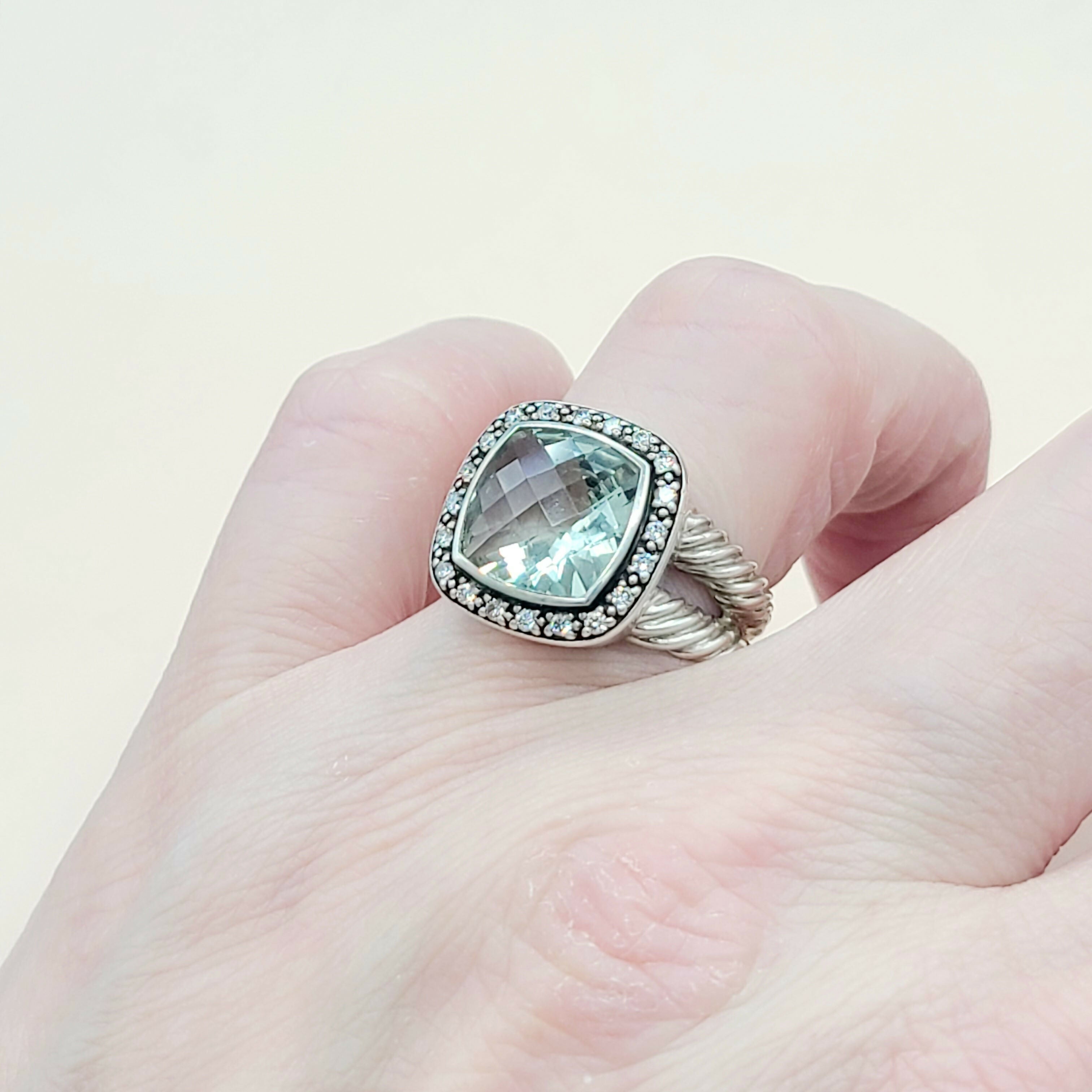 David Yurman Albion Moonlight Ice Ring 11mm Prasiolite、mySite、hinf8tx79