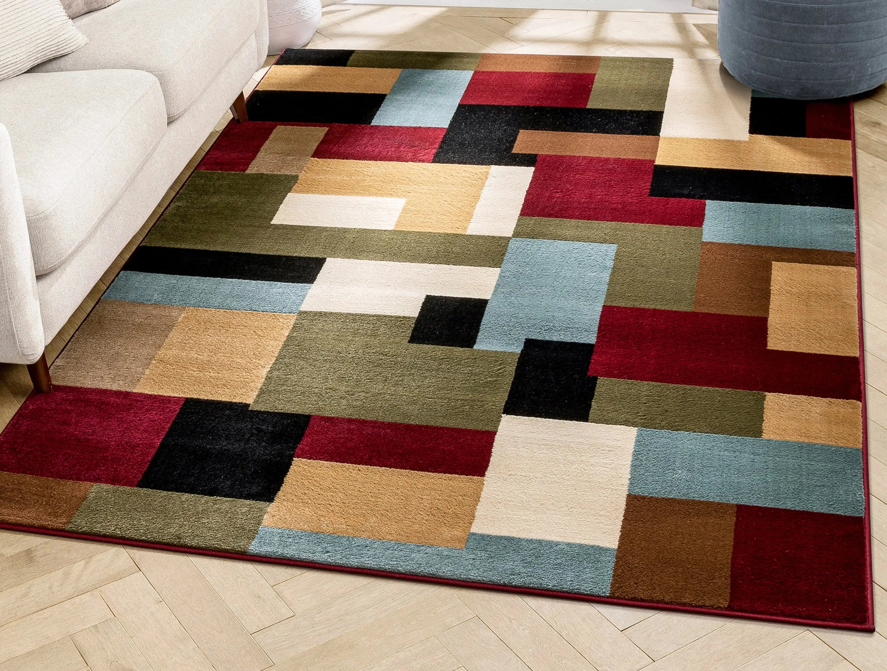 River Red Modern Rug、mySite、gigharbornorthrealestate