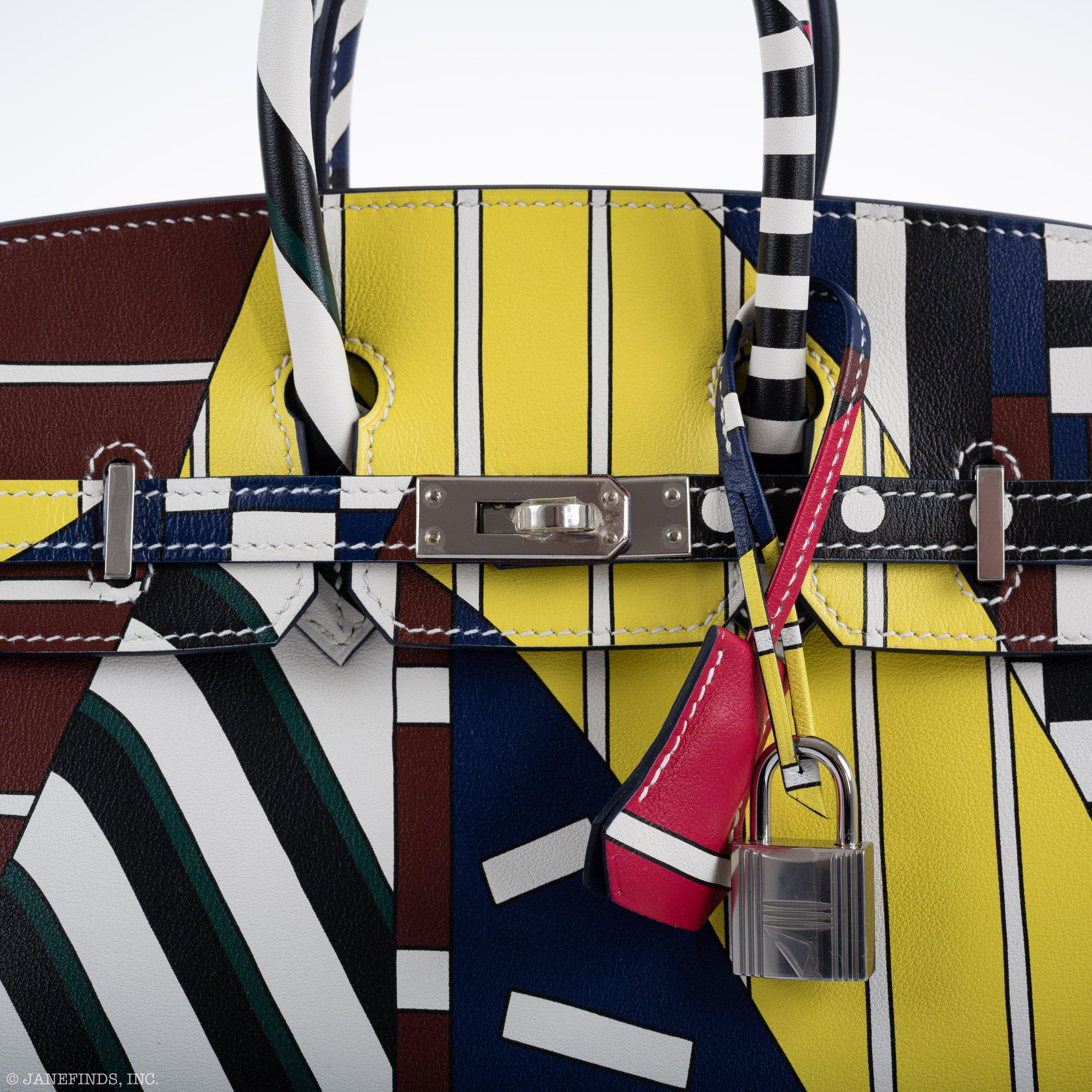 Hermès Birkin 25 One Two Three And Away We Go! - Limited Edition By Nigel Peak Multicolor Swift Palladium Hardware、mySite、garminoutage.com