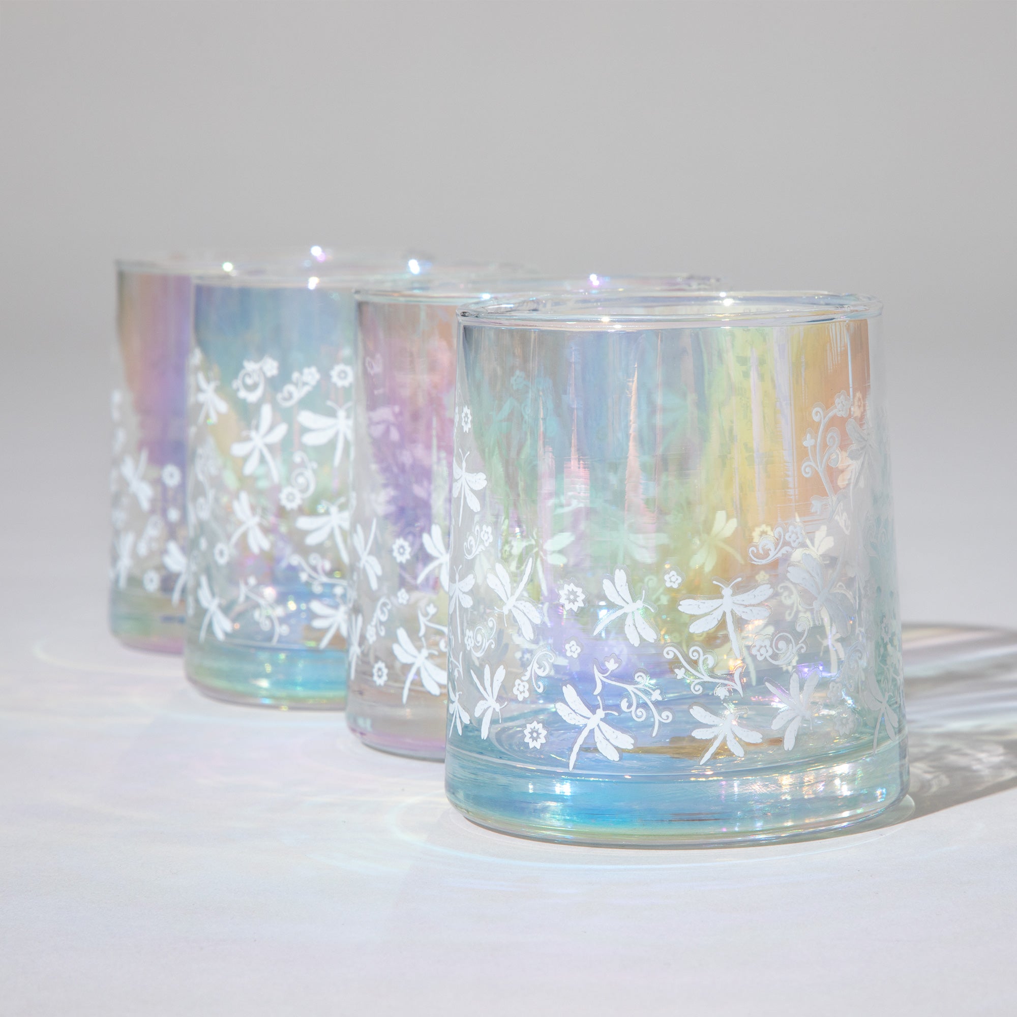 Pearl Iridescent Glass - Set of 4、mySite、camillekostekn