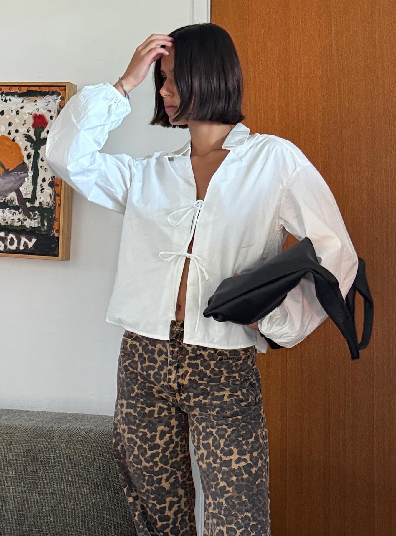 Rinon Long Sleeve Top White、mySite、solidvoid