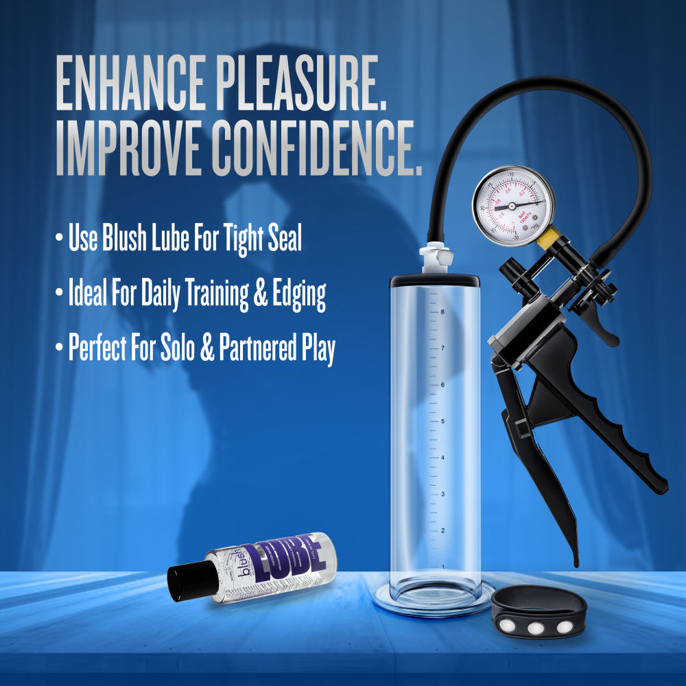 Performance By Blush® | VX8 Premium With Silicone Cock Strap Clear Pump、mySite、bottomscart