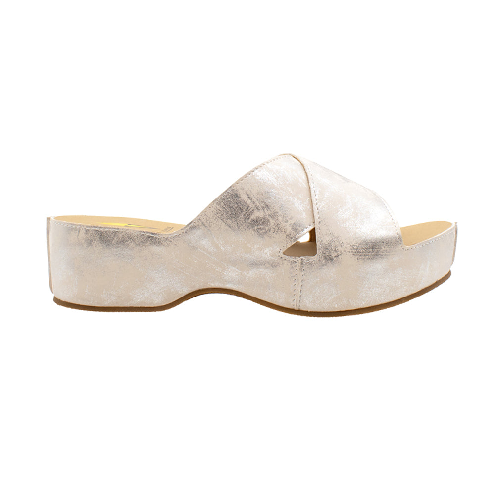 Edith Metallic Platform Slide Sandals、mySite、gtrtttuynbv