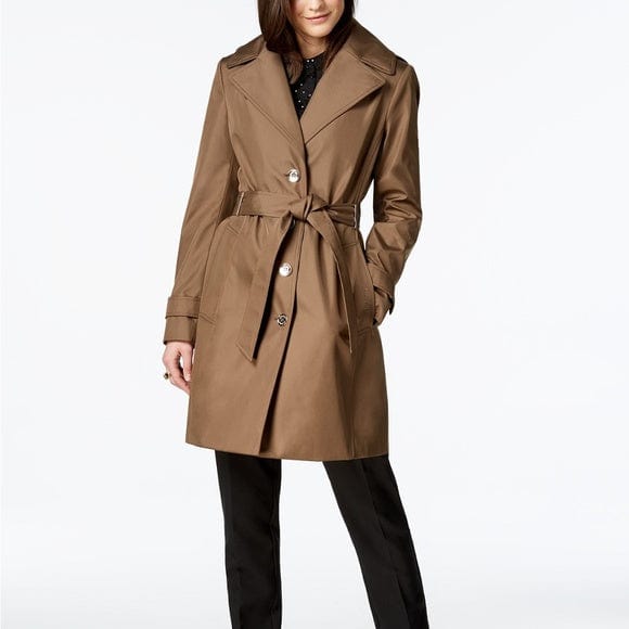 Calvin Klein Belted Water Resistant Trench Coat XS、mySite、g9winljtr