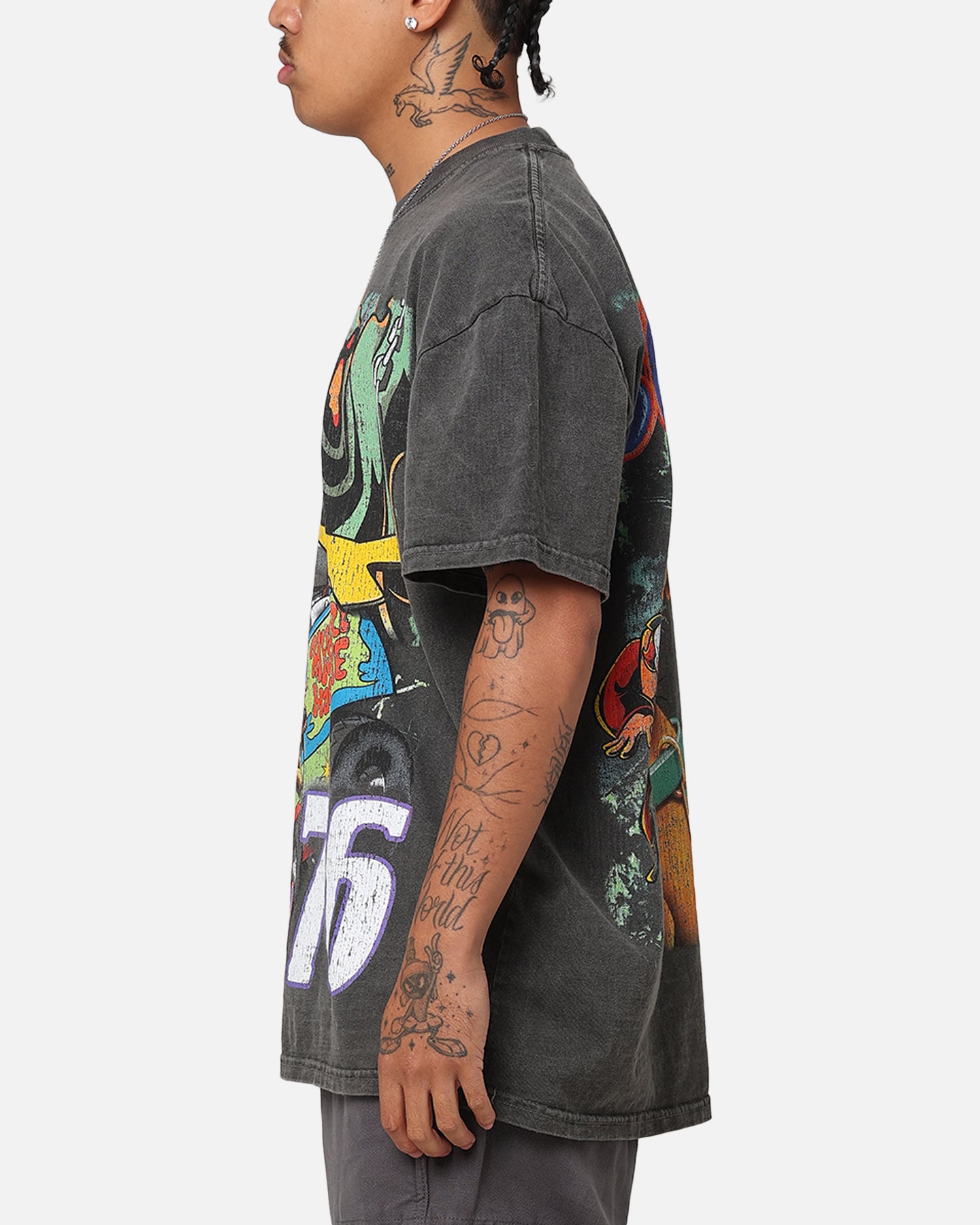 Goat Crew X Scooby-Doo Scooby-Doo Jumbo Heavyweight Vintage T-Shirt Black Wash、mySite、zt4zffjzw