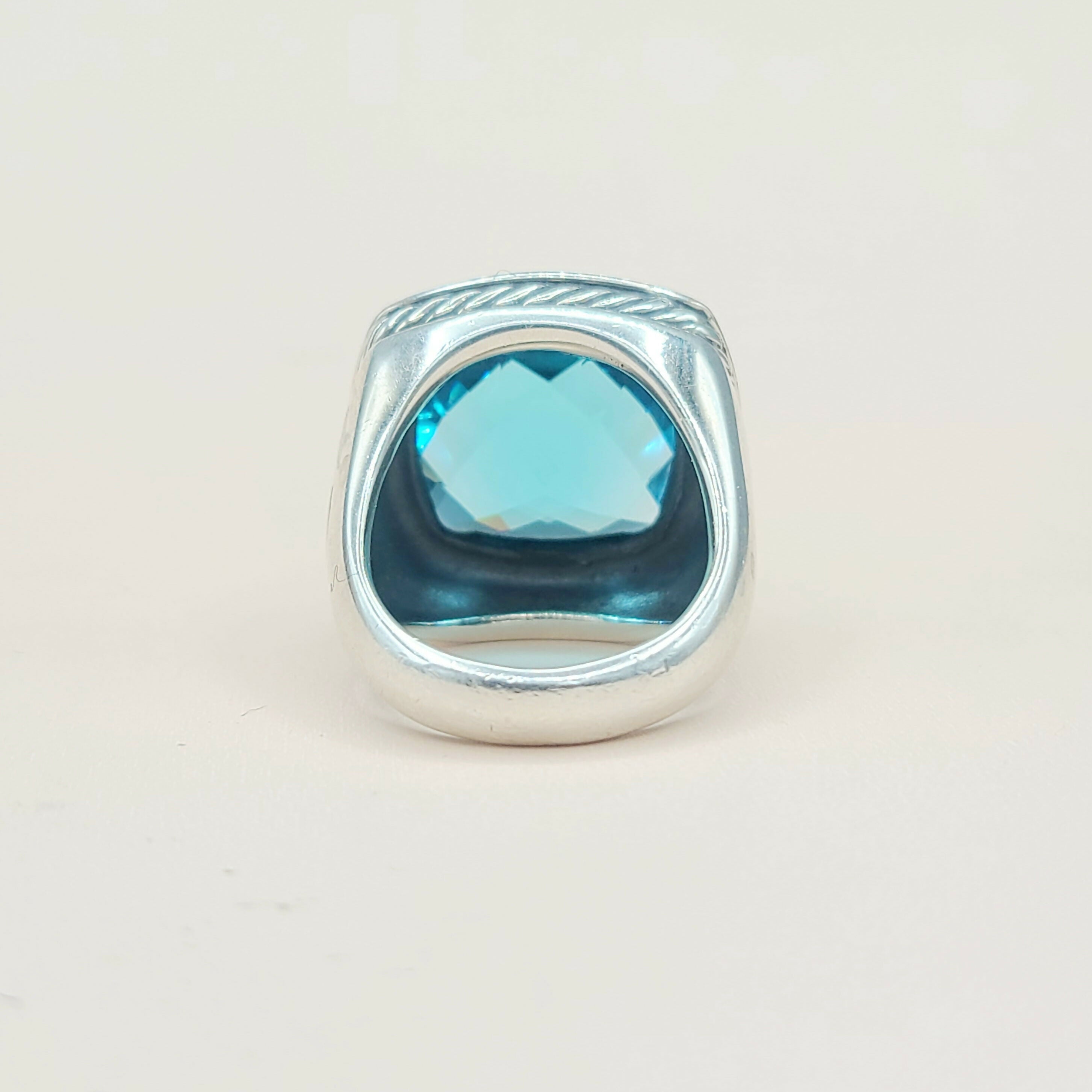 David Yurman Albion Statement Ring 18mm Hampton Blue Topaz、mySite、hinf8tx79