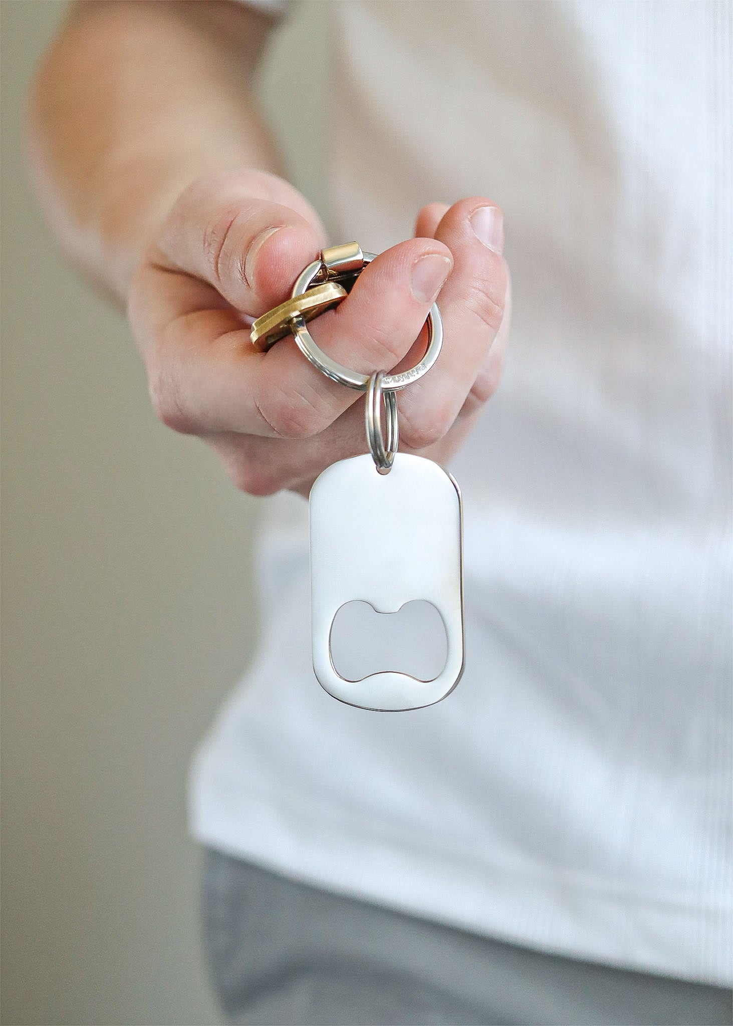 Stainless Steel Bottle Opener Blank Keychain / SBB0017、mySite、dreamappss