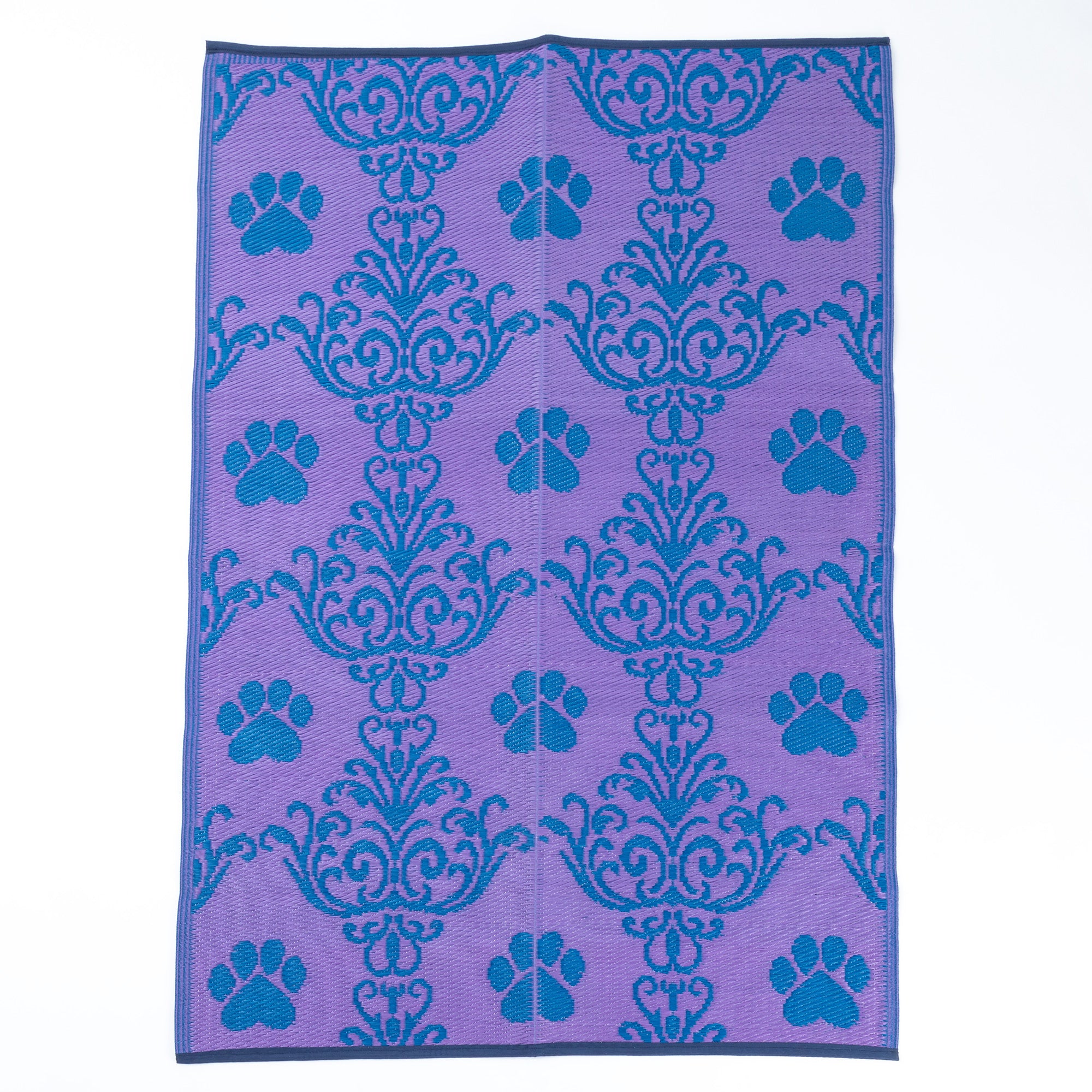 Paw Print Outdoor Reversible Patio Rug、mySite、camillekostekn