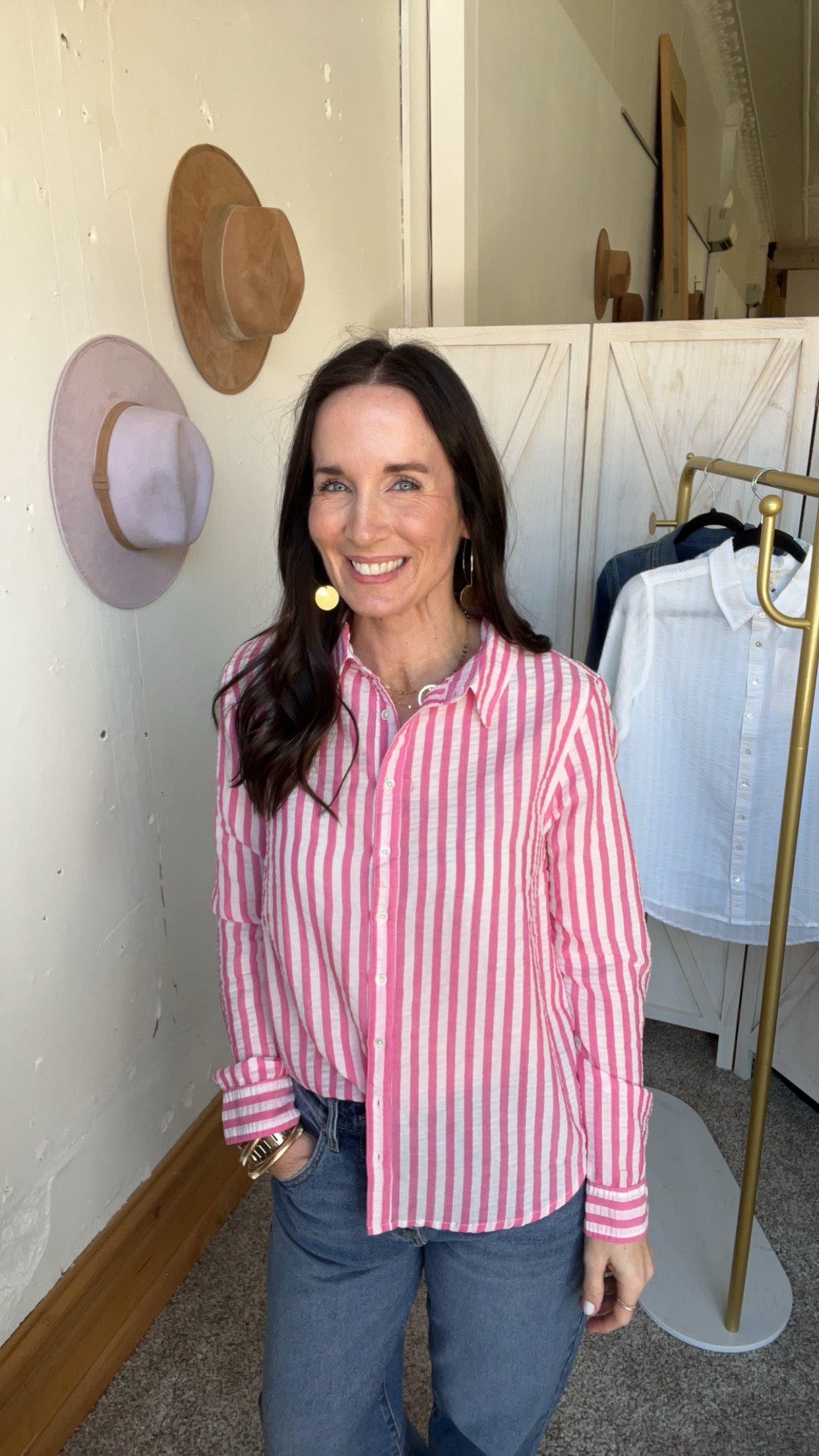 Dylan Striped Taylor Button Down、mySite、garagedoors4me