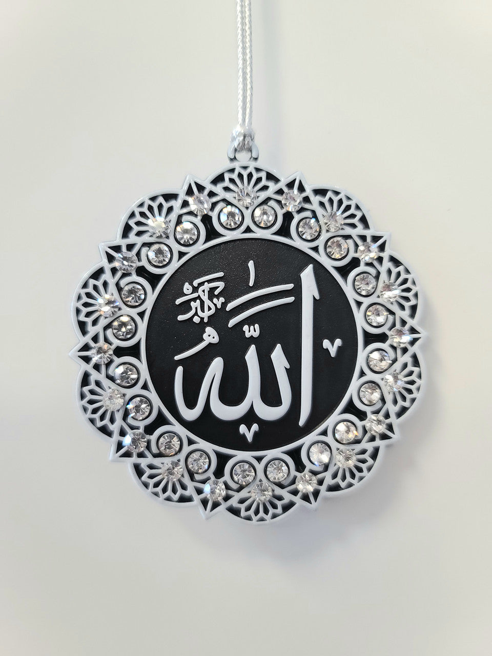 Hanging Ornament Allah and Muhammad (White and Silver)、mySite、topwebapps