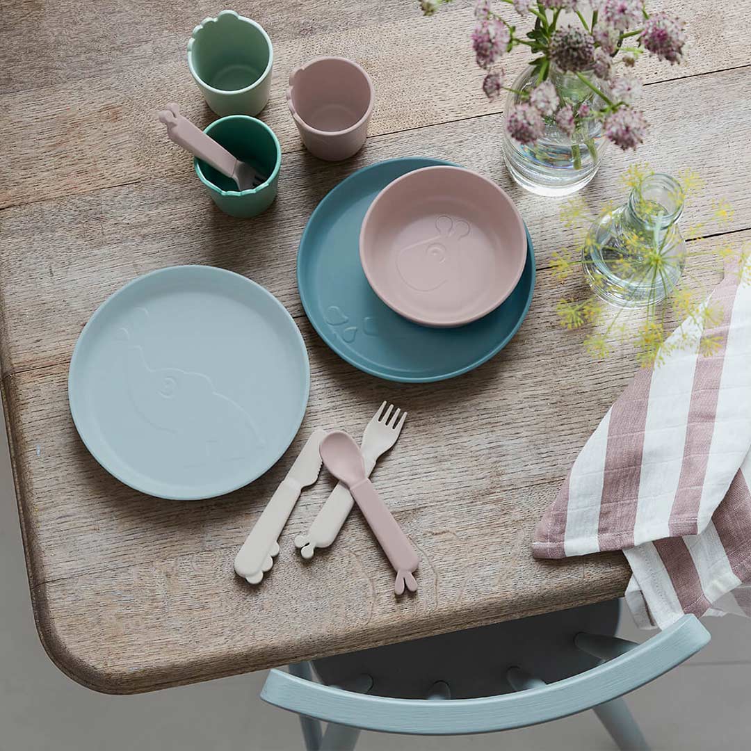  Done by Deer Kiddish Plate - 2 Pack - Green - Elphee、mySite、merchandisen