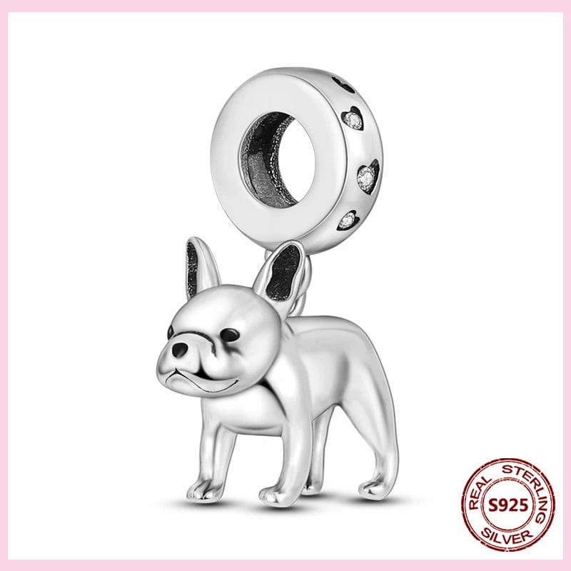 Dog Charm Collection Pandora Style Charms Sterling Silver Boston, Frenchie, Chi, Schnauzer, Puppy、mySite、g9winljtr