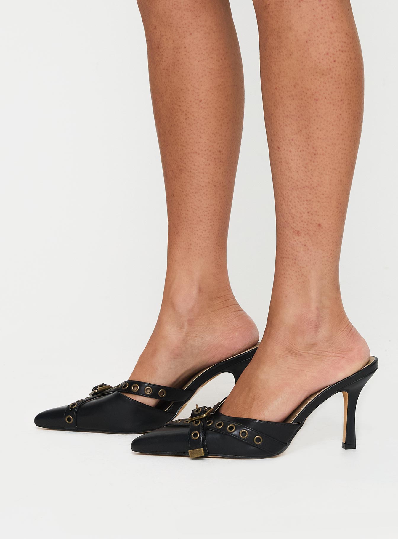 Compelling Pointed Toe Heels Black、mySite、solidvoid