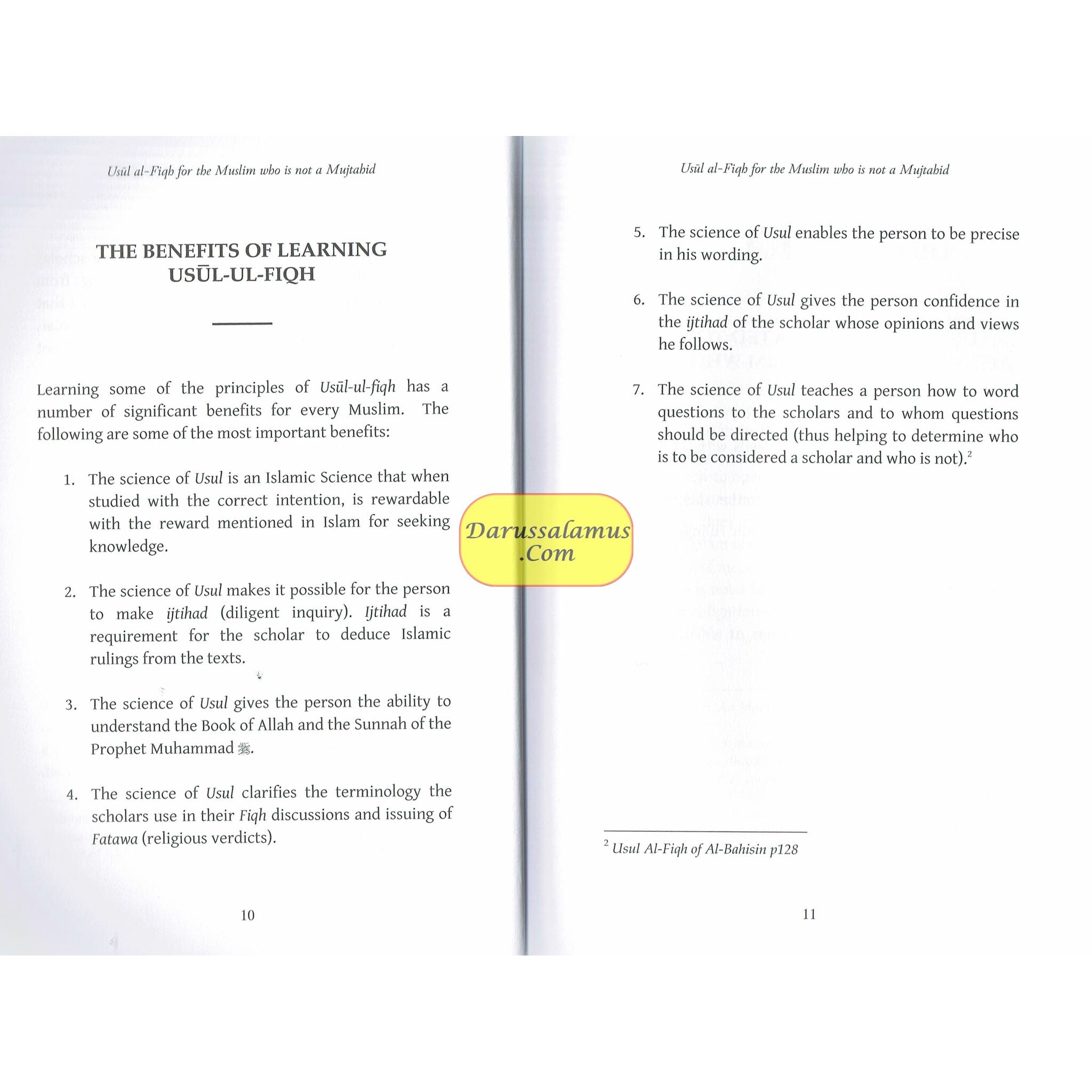 USUL AL-FIQH By Shaykh Sad B. Nasir Al-Shithri、mySite、topwebapps