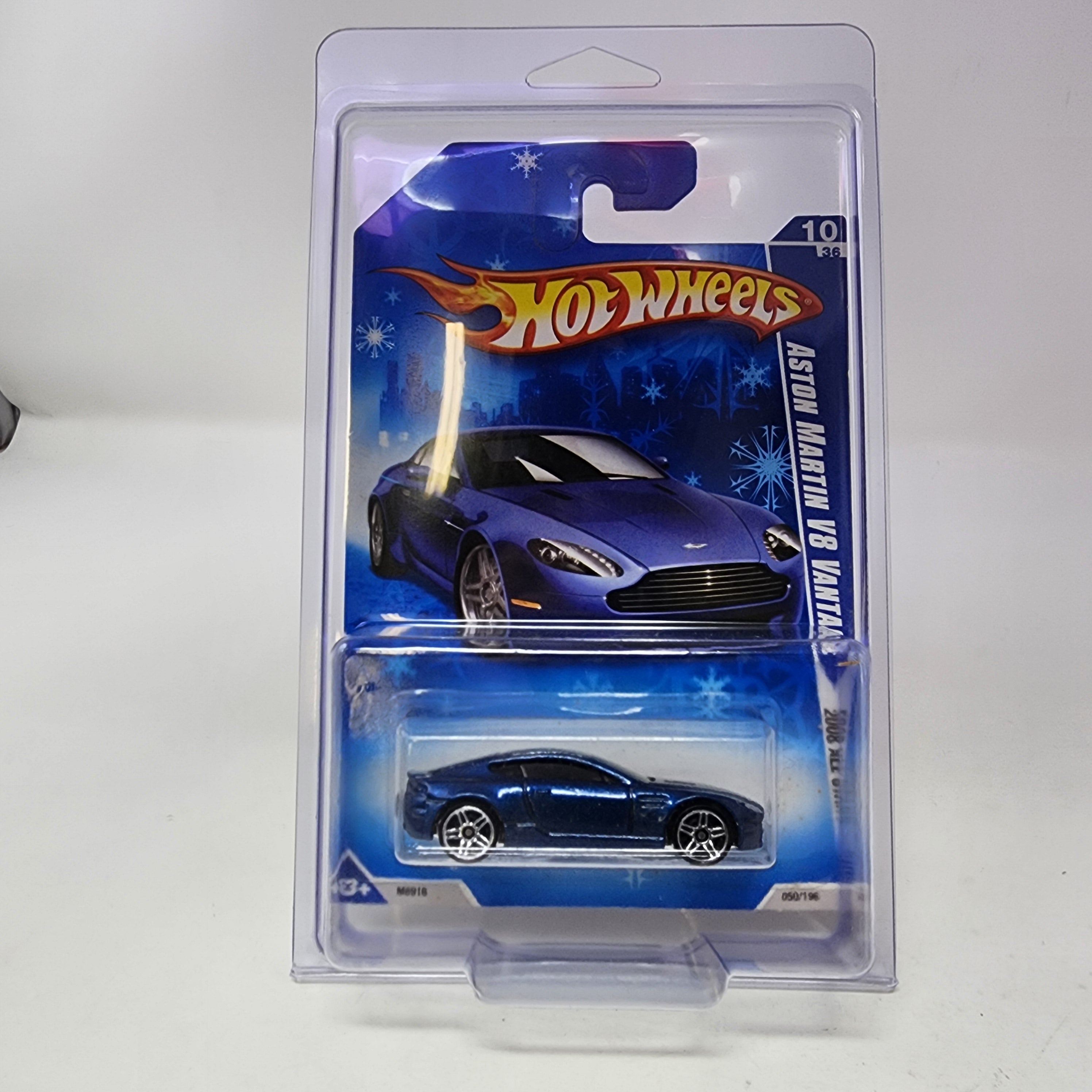 Aston Martin V8 Vantage #50 * Blue * Hot Wheels 2008 * Target Snow Card、mySite、hgirdovlk