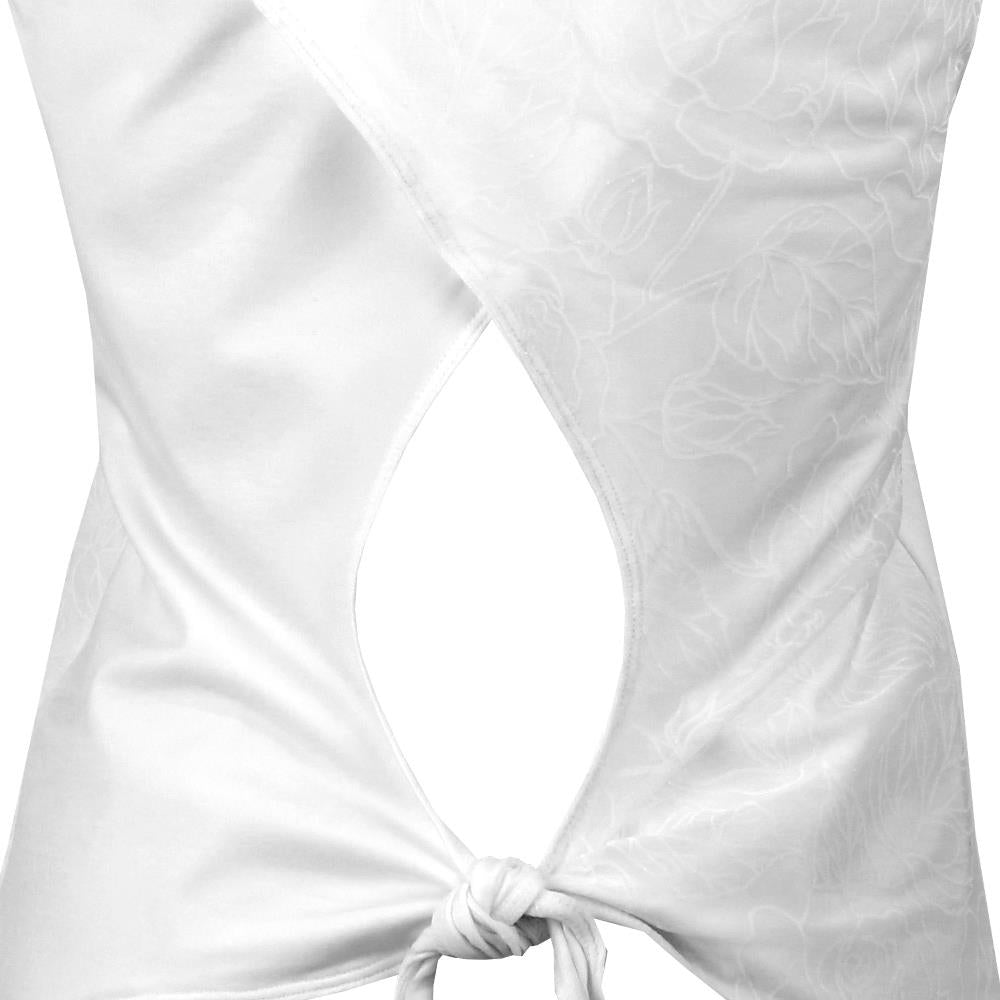 Sofibella Women's Bliss Tie-Back Short Sleeve - White、mySite、neckold