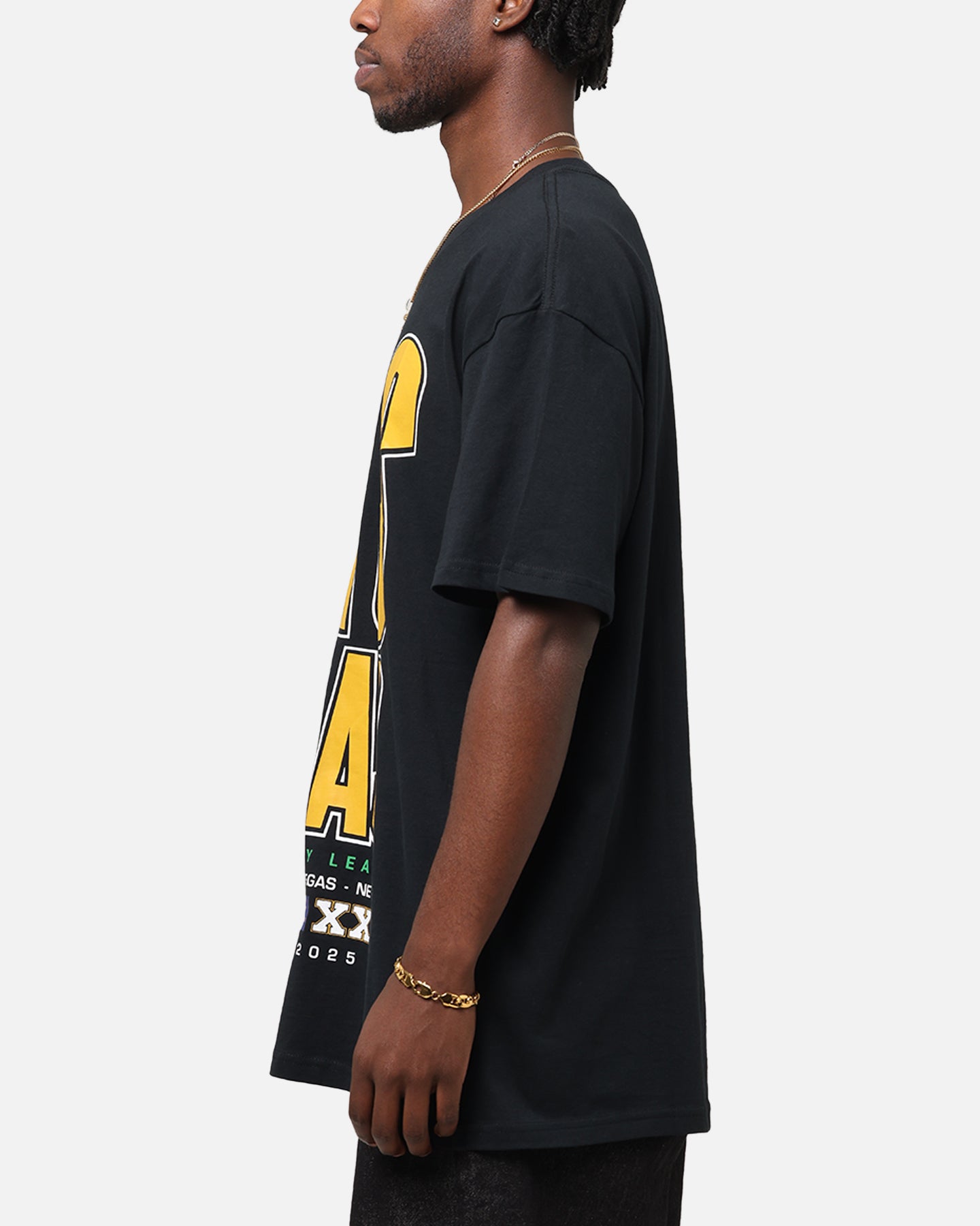 Bleacher Athletic NRL 2025 Las Vegas Round T-Shirt Black、mySite、zt4zffjzw