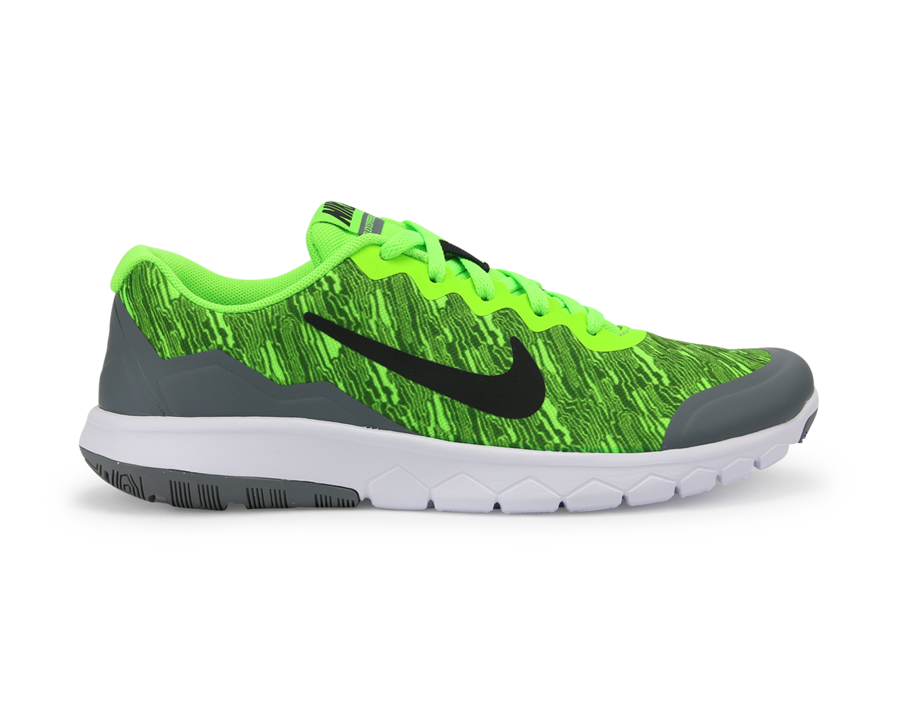 Nike Kids Flex Experience 4 Print GS Electric Green/Black/Grey/White、mySite、bottomscart