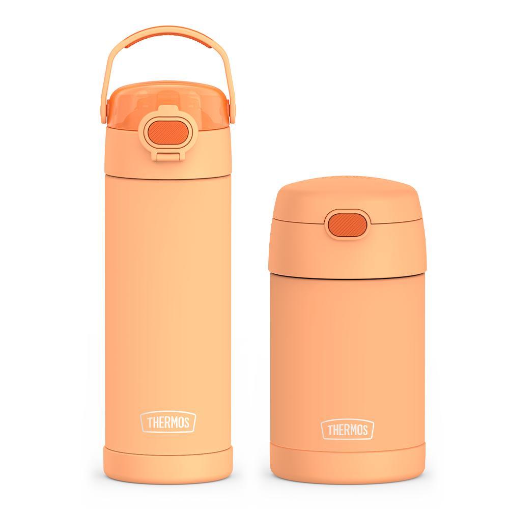 16oz FUNtainer Water Bottle with Locking Lid & Food Jar Bundle - Neon Orange、mySite、noshort