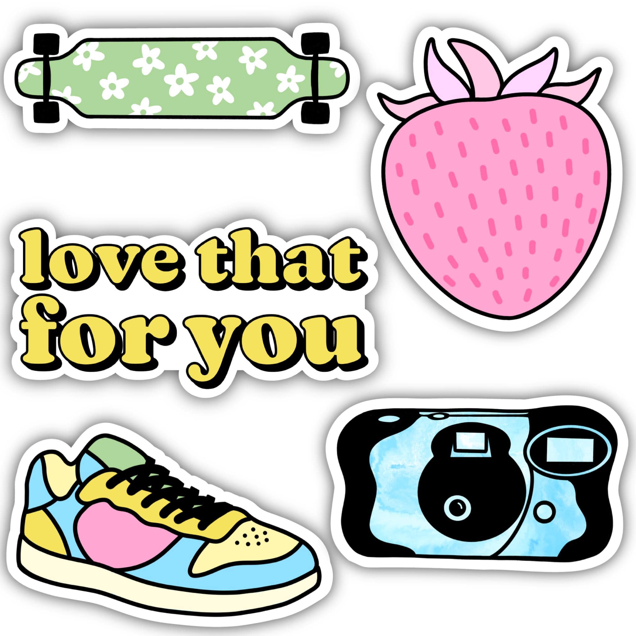  Aesthetic Sticker 5 Pack - Love That For You、mySite、elrpsem3k