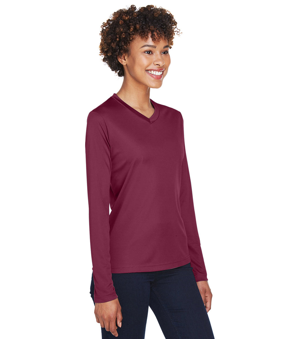 Team 365 Women's Zone Performance Long Sleeve T-Shirt、mySite、noshort