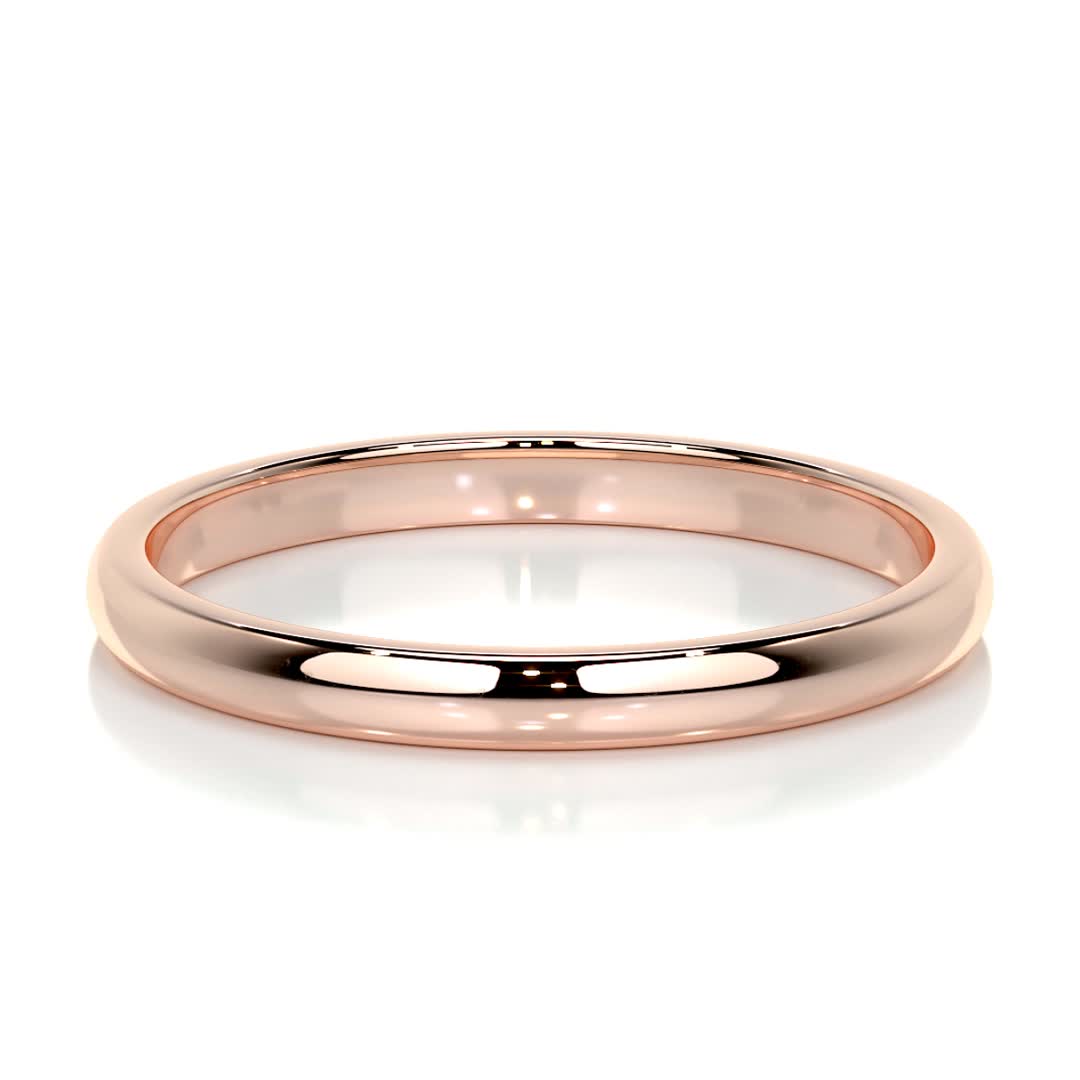 Jessi Men's Wedding Band -14K Rose Gold、mySite、hinf8tx79